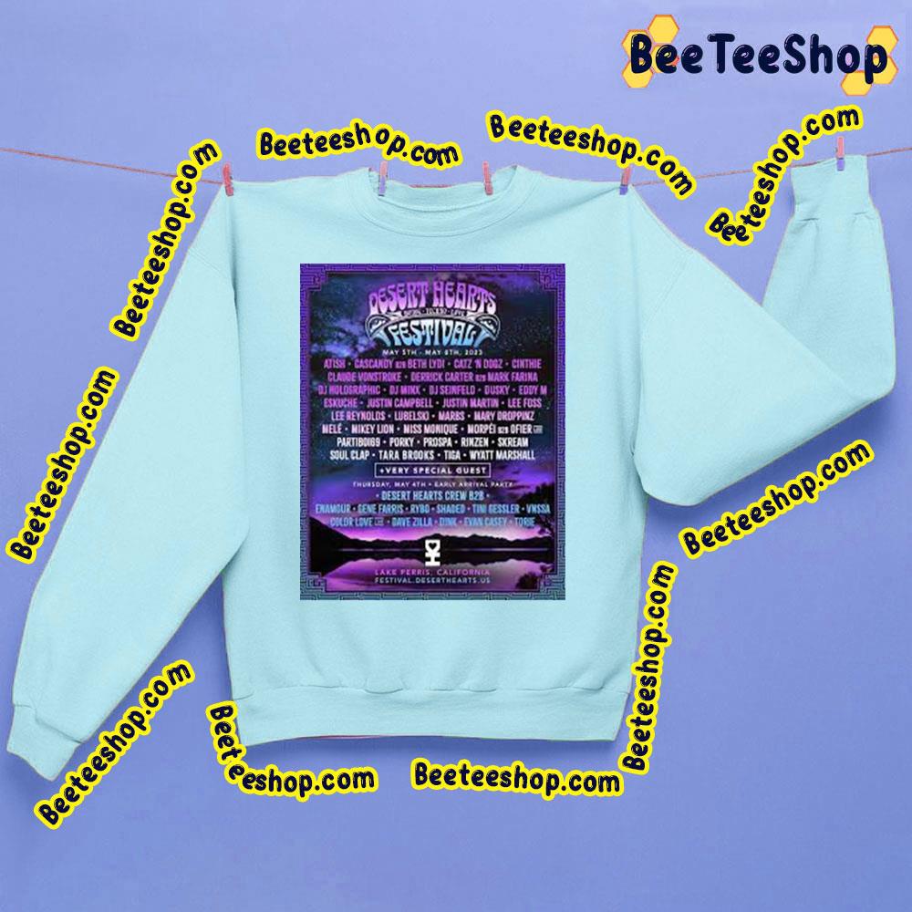 Desert Hearts Festival 2023 Trending Unisex Shirt Desert Hearts Festival 2023 Trending Unisex Shirt