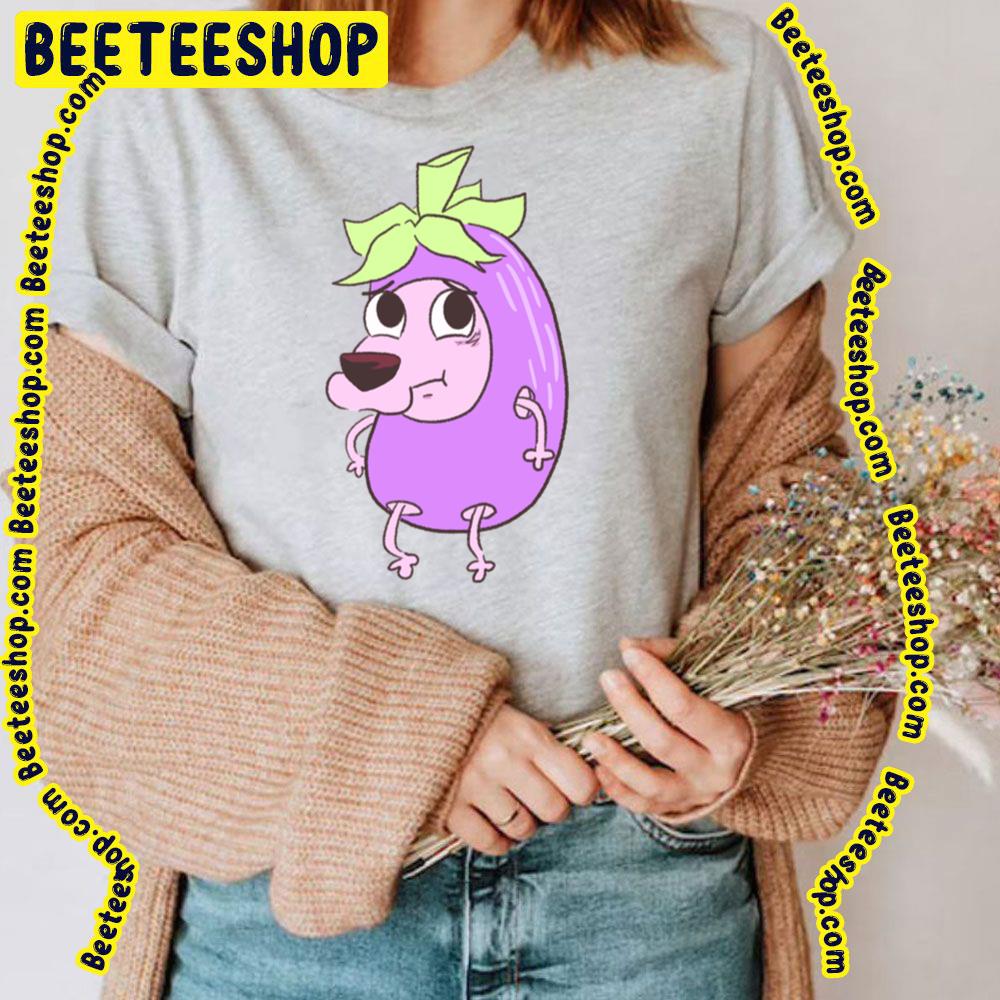 Eggplant Courage The Cowardly Dog Trending Unisex T-Shirt Eggplant Courage The Cowardly Dog Trending Unisex T-Shirt