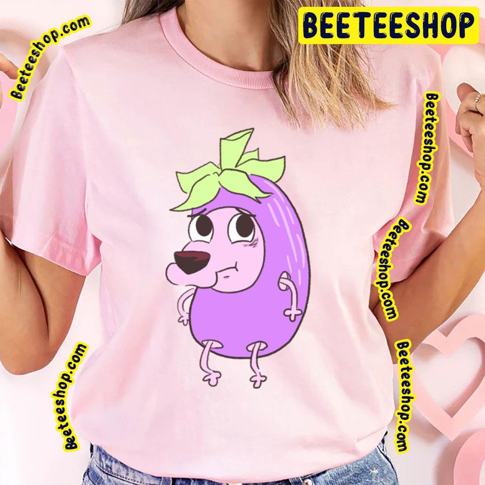 Eggplant Courage The Cowardly Dog Trending Unisex T-Shirt Eggplant Courage The Cowardly Dog Trending Unisex T-Shirt