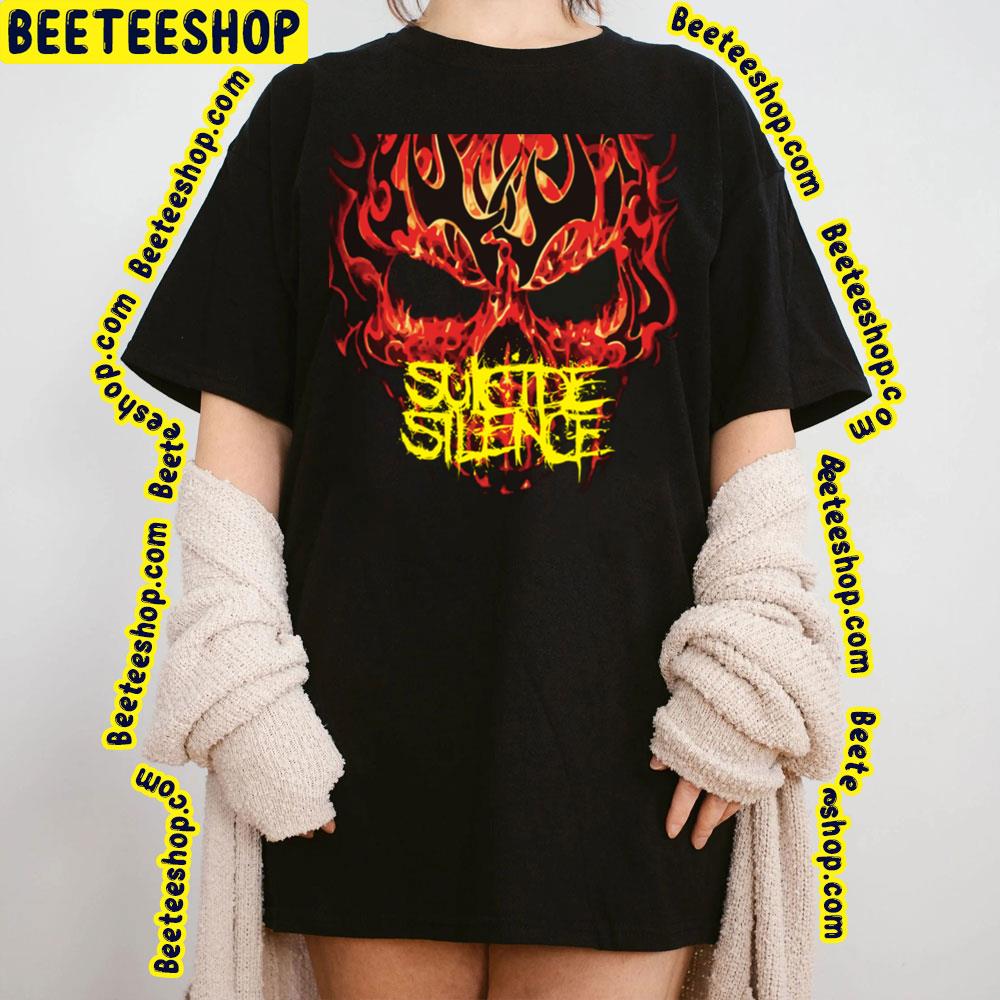 Fire Skull Suicide Silence Trending Unisex T-Shirt Fire Skull Suicide Silence Trending Unisex T-Shirt