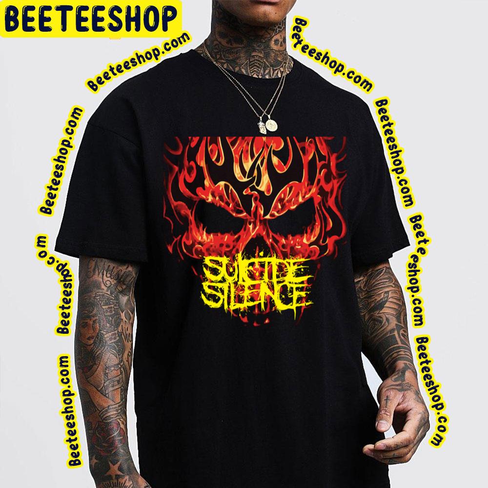 Fire Skull Suicide Silence Trending Unisex T-Shirt Fire Skull Suicide Silence Trending Unisex T-Shirt