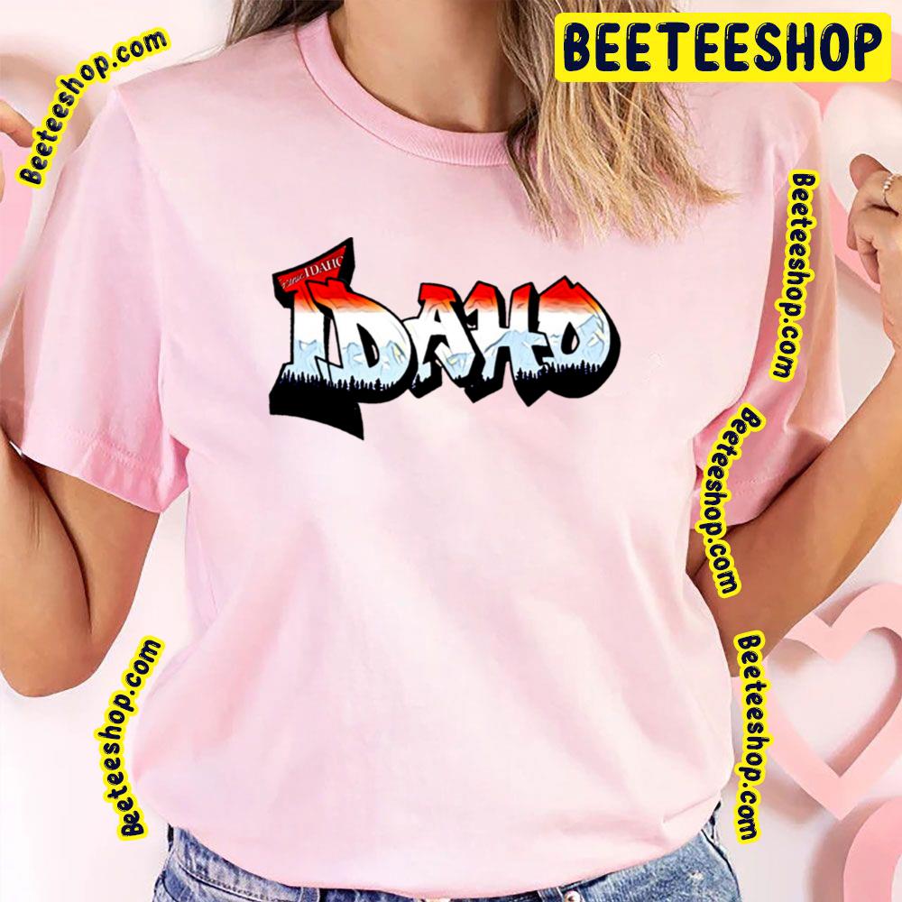 Freak Alley Idaho License Plate Graffiti Pink Trending Unisex T-Shirt Freak Alley Idaho License Plate Graffiti Pink Trending Unisex T-Shirt