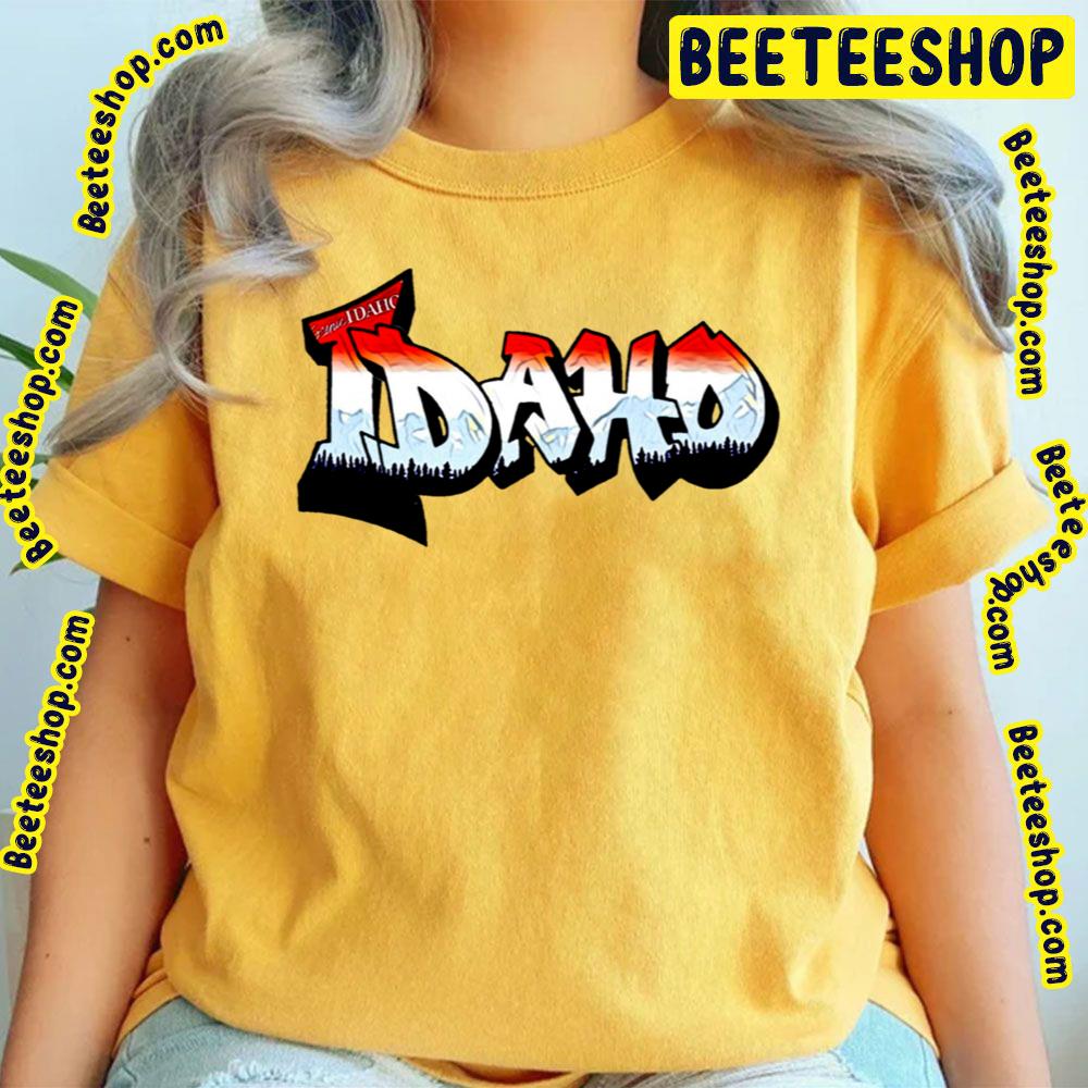 Freak Alley Idaho License Plate Graffiti Pink Trending Unisex T-Shirt Freak Alley Idaho License Plate Graffiti Pink Trending Unisex T-Shirt