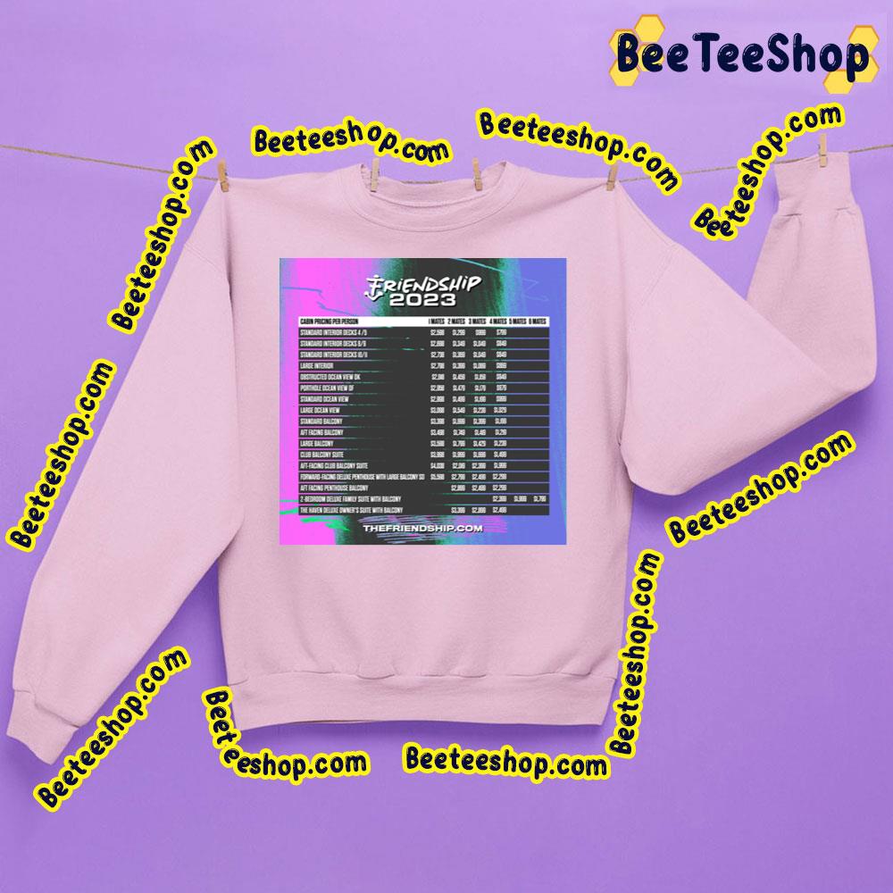 Friendship 2023 Dates Trending Unisex Shirt Friendship 2023 Dates Trending Unisex Shirt