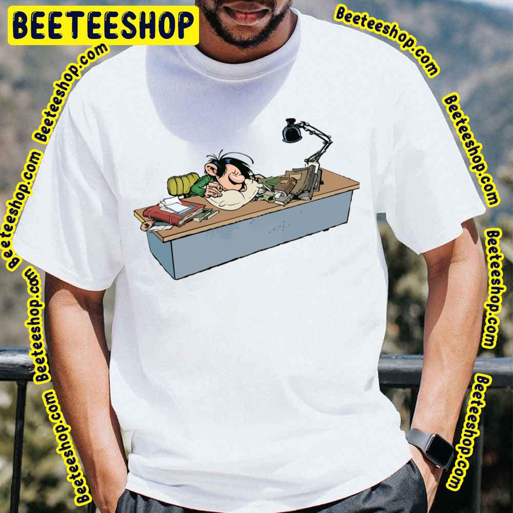 Gaston Goof Behind His Desk Sleeping Trending Unisex T-Shirt Gaston Goof Behind His Desk Sleeping Trending Unisex T-Shirt