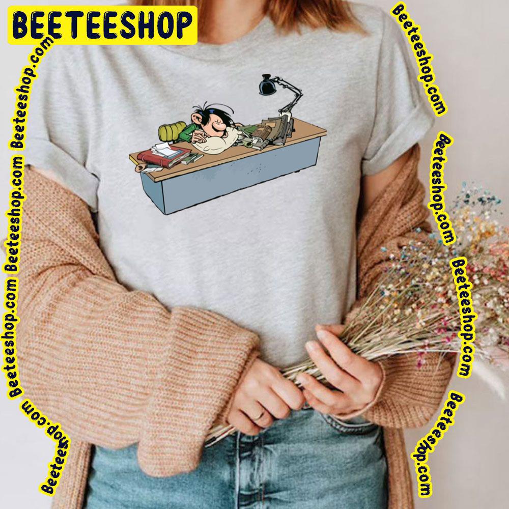 Gaston Goof Behind His Desk Sleeping Trending Unisex T-Shirt Gaston Goof Behind His Desk Sleeping Trending Unisex T-Shirt