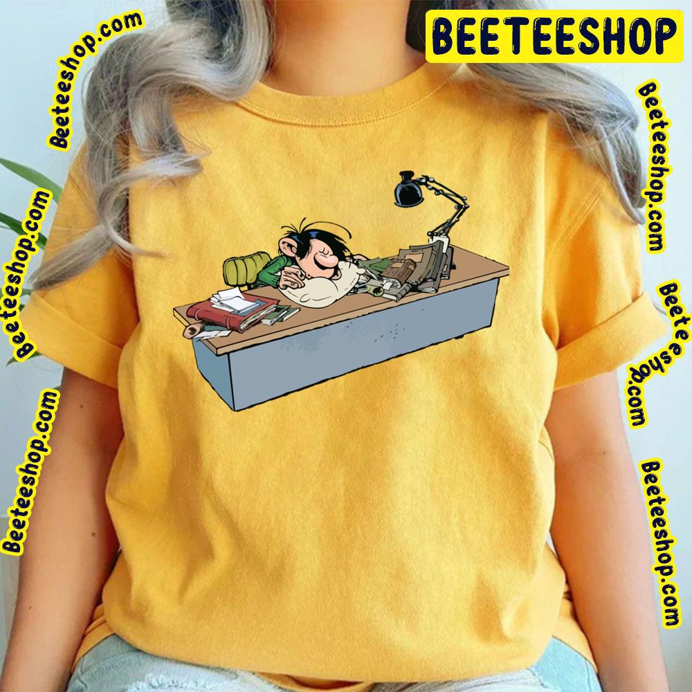 Gaston Goof Behind His Desk Sleeping Trending Unisex T-Shirt Gaston Goof Behind His Desk Sleeping Trending Unisex T-Shirt