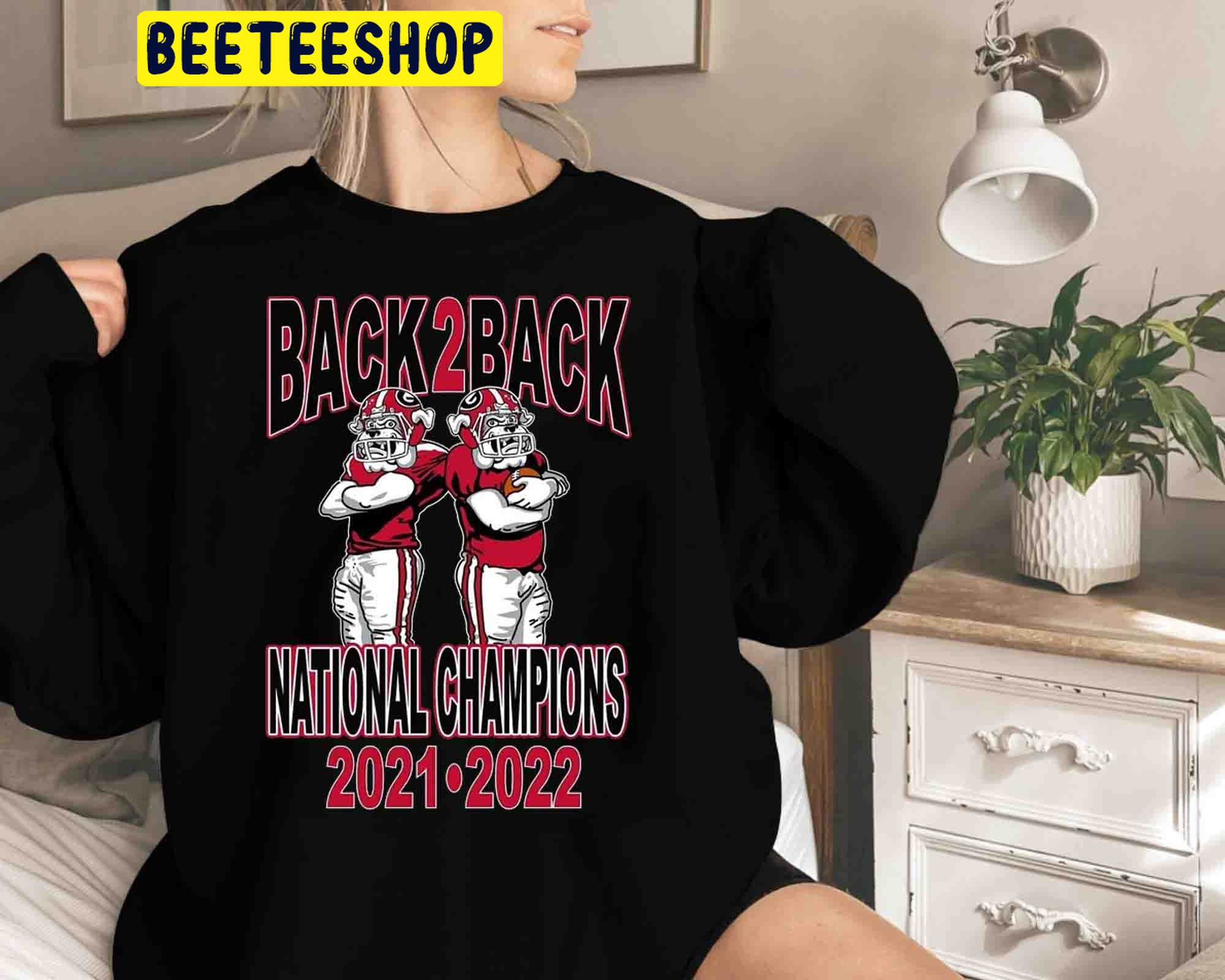 Georgia Bulldogs 2021-2022 Back To Back National Champions Trending Unisex Shirt Georgia Bulldogs 2021-2022 Back To Back National Champions Trending Unisex Shirt