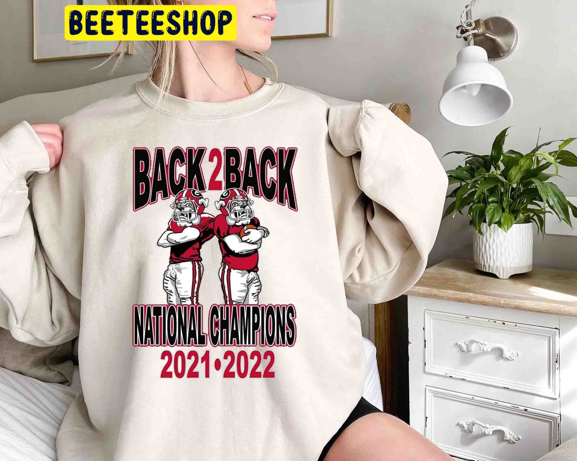 Georgia Bulldogs 2021-2022 Back To Back National Champions Trending Unisex Shirt Georgia Bulldogs 2021-2022 Back To Back National Champions Trending Unisex Shirt