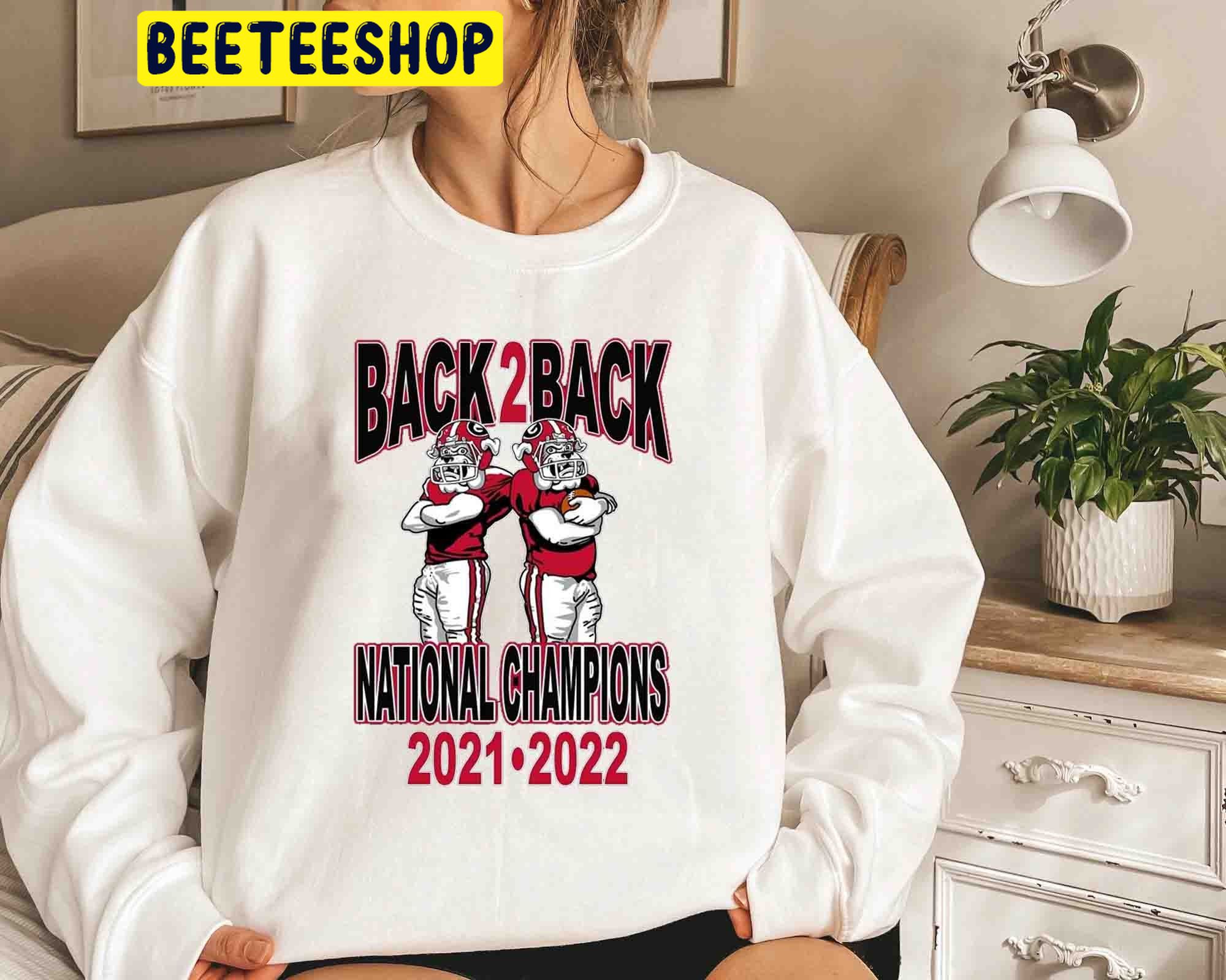 Georgia Bulldogs 2021-2022 Back To Back National Champions Trending Unisex Shirt Georgia Bulldogs 2021-2022 Back To Back National Champions Trending Unisex Shirt