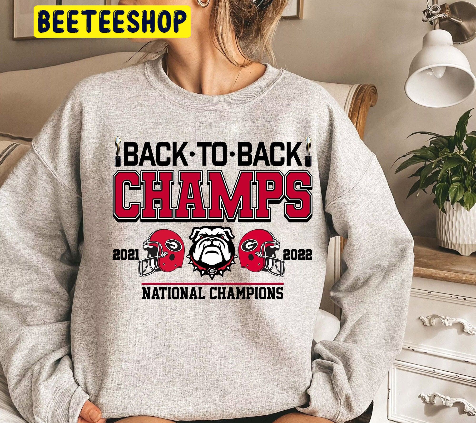Georgia Football Back To Back Champs 2021 2022 Uga Georgia Bulldogs Trending Unisex Shirt Georgia Football Back To Back Champs 2021 2022 Uga Georgia Bulldogs Trending Unisex Shirt