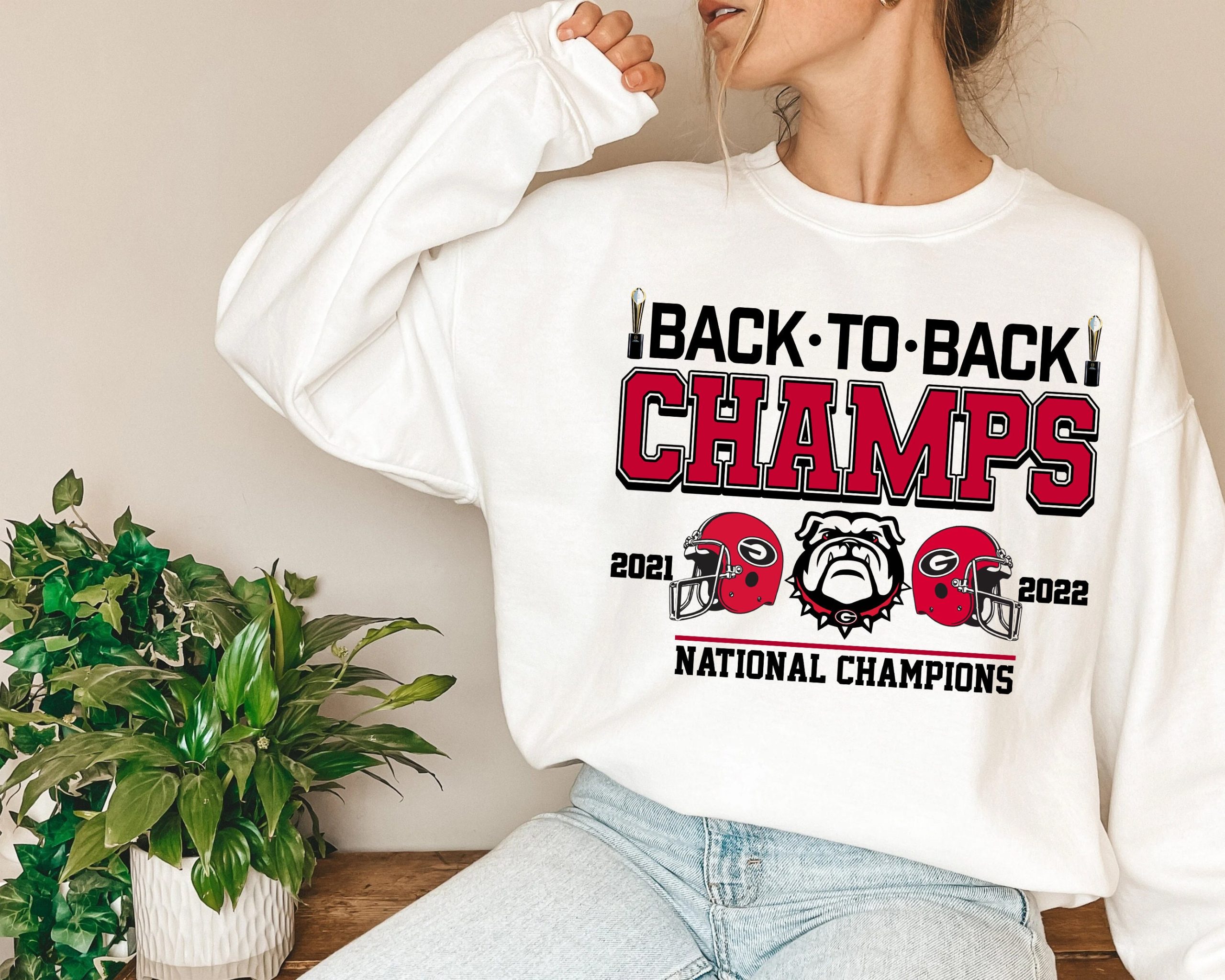 Georgia Football Back To Back Champs 2021 2022 Uga Georgia Bulldogs Trending Unisex Shirt Georgia Football Back To Back Champs 2021 2022 Uga Georgia Bulldogs Trending Unisex Shirt