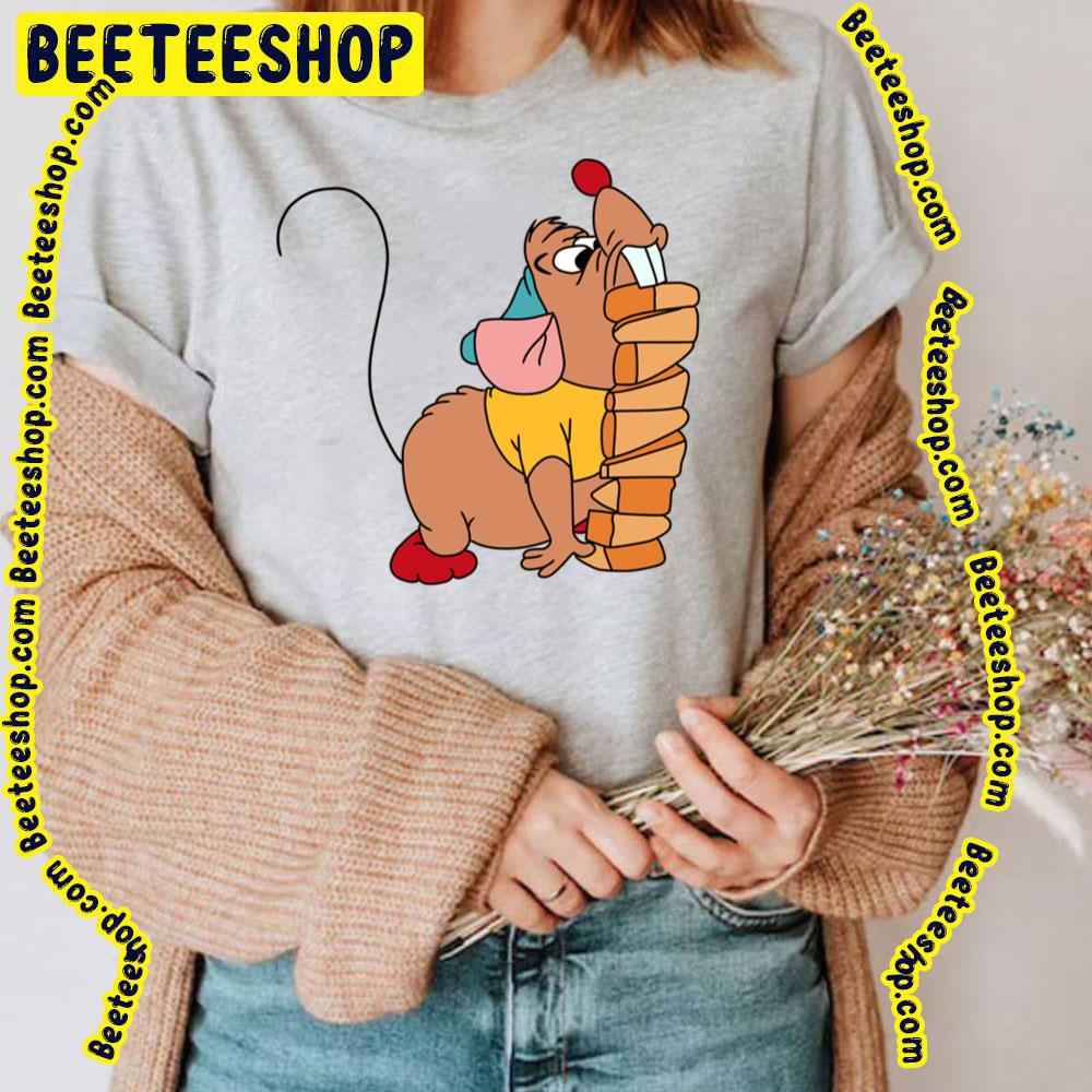Gus Gus Carrying Cheese Cinderella Trending Unisex T-Shirt Gus Gus Carrying Cheese Cinderella Trending Unisex T-Shirt