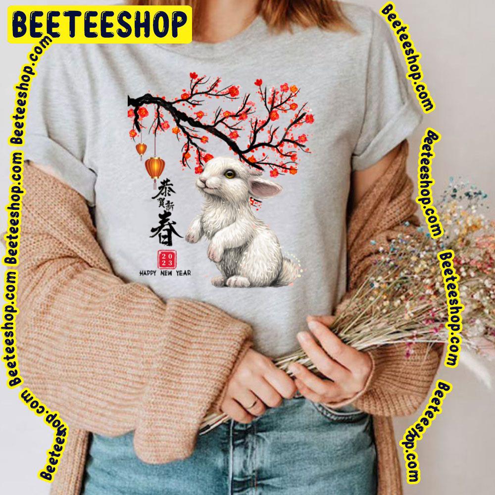 Happy New Year Of The Rabbit Chinese Zodiac Rabbit 2023 Trending Unisex T-Shirt Happy New Year Of The Rabbit Chinese Zodiac Rabbit 2023 Trending Unisex T-Shirt