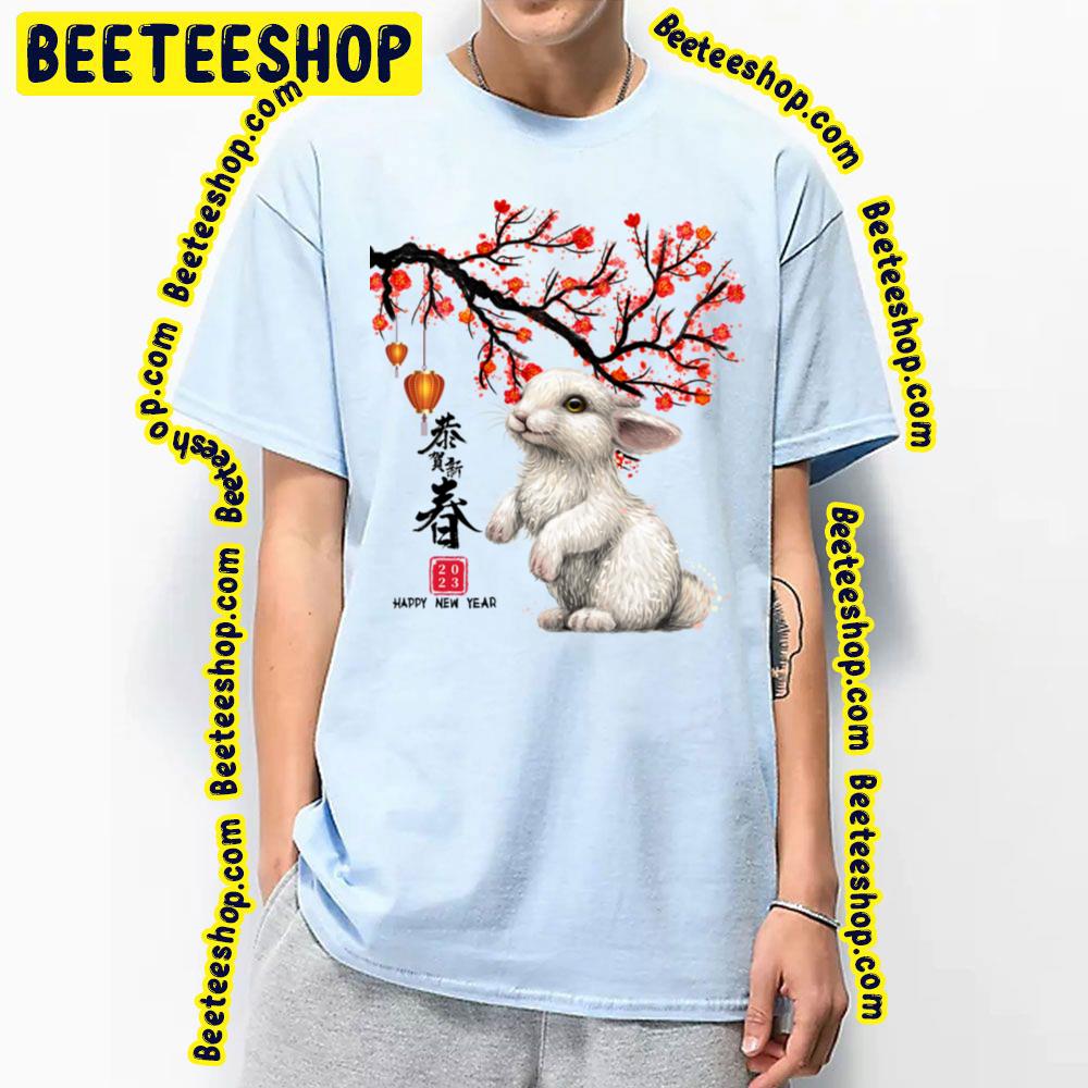 Happy New Year Of The Rabbit Chinese Zodiac Rabbit 2023 Trending Unisex T-Shirt Happy New Year Of The Rabbit Chinese Zodiac Rabbit 2023 Trending Unisex T-Shirt