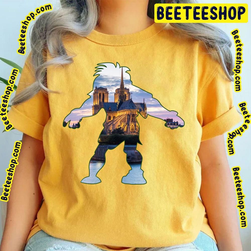 Hunchback Quasimodo View Of Notre Dame Gold Trending Unisex T-Shirt Hunchback Quasimodo View Of Notre Dame Gold Trending Unisex T-Shirt