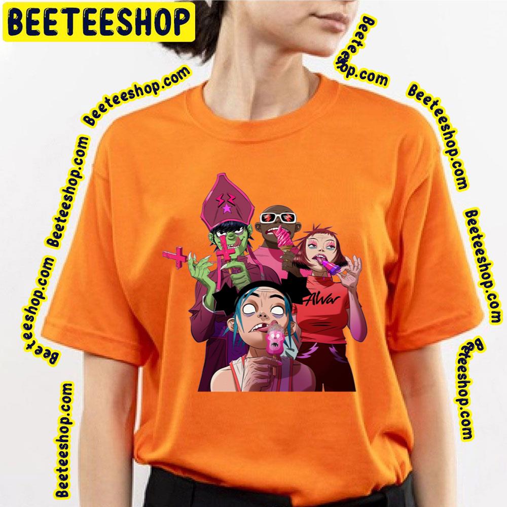 Ice-Cream Cracker Island Gorillaz Trending Unisex Shirt Ice-Cream Cracker Island Gorillaz Trending Unisex Shirt