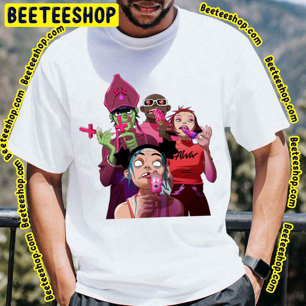 Ice-Cream Cracker Island Gorillaz Trending Unisex Shirt Ice-Cream Cracker Island Gorillaz Trending Unisex Shirt