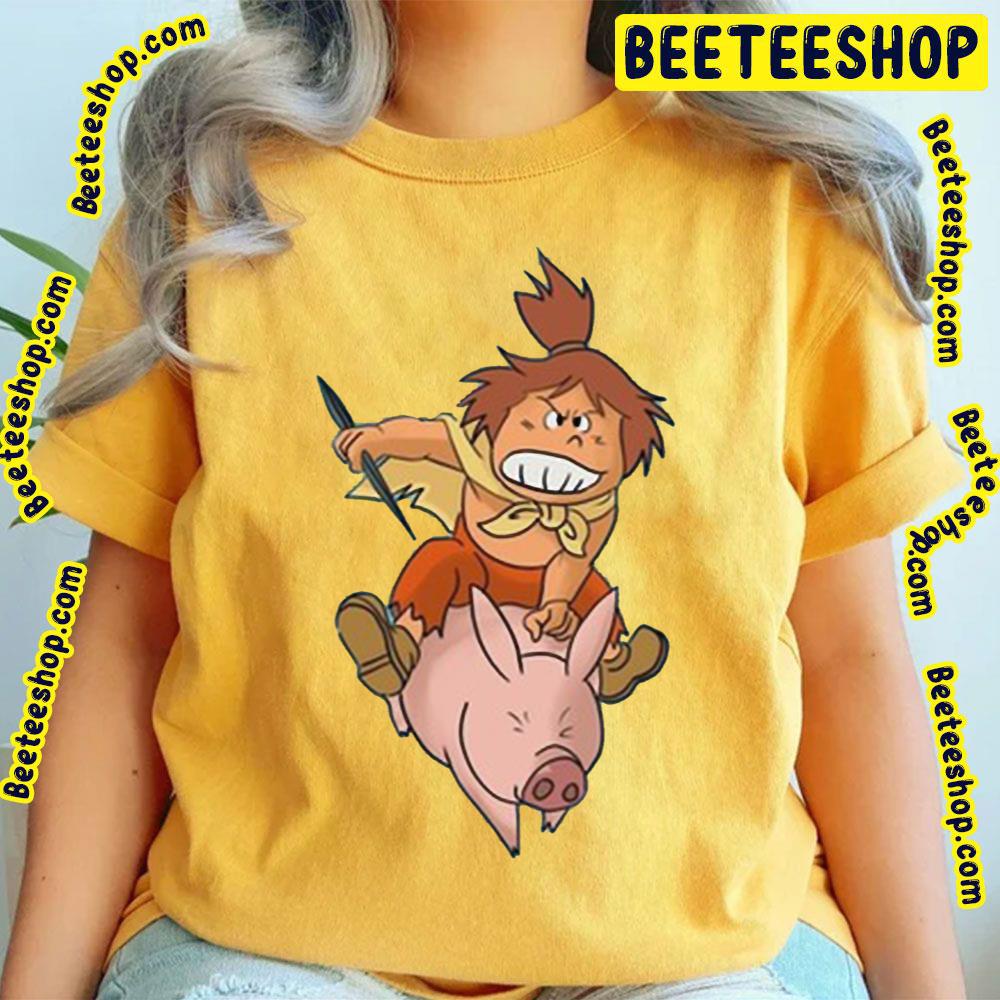 Jimsy Riding Pig Future Boy Conan Trending Unisex T-Shirt Jimsy Riding Pig Future Boy Conan Trending Unisex T-Shirt