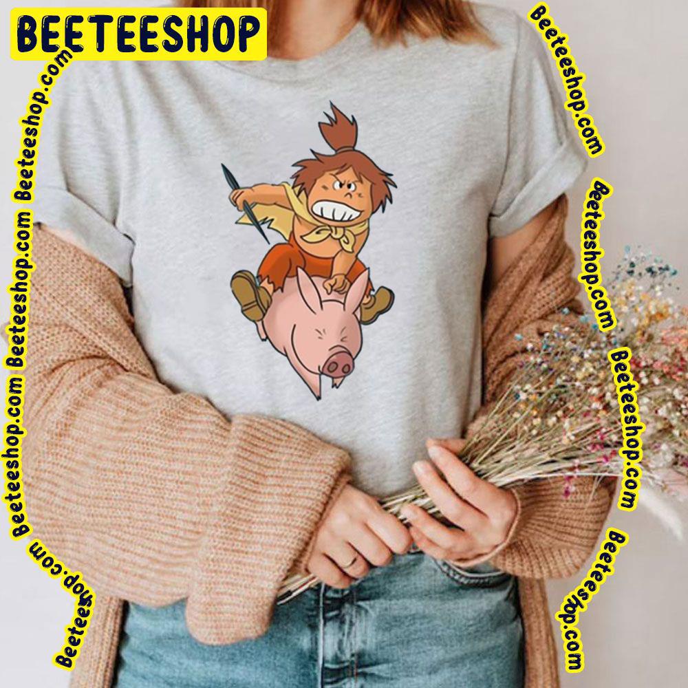 Jimsy Riding Pig Future Boy Conan Trending Unisex T-Shirt Jimsy Riding Pig Future Boy Conan Trending Unisex T-Shirt