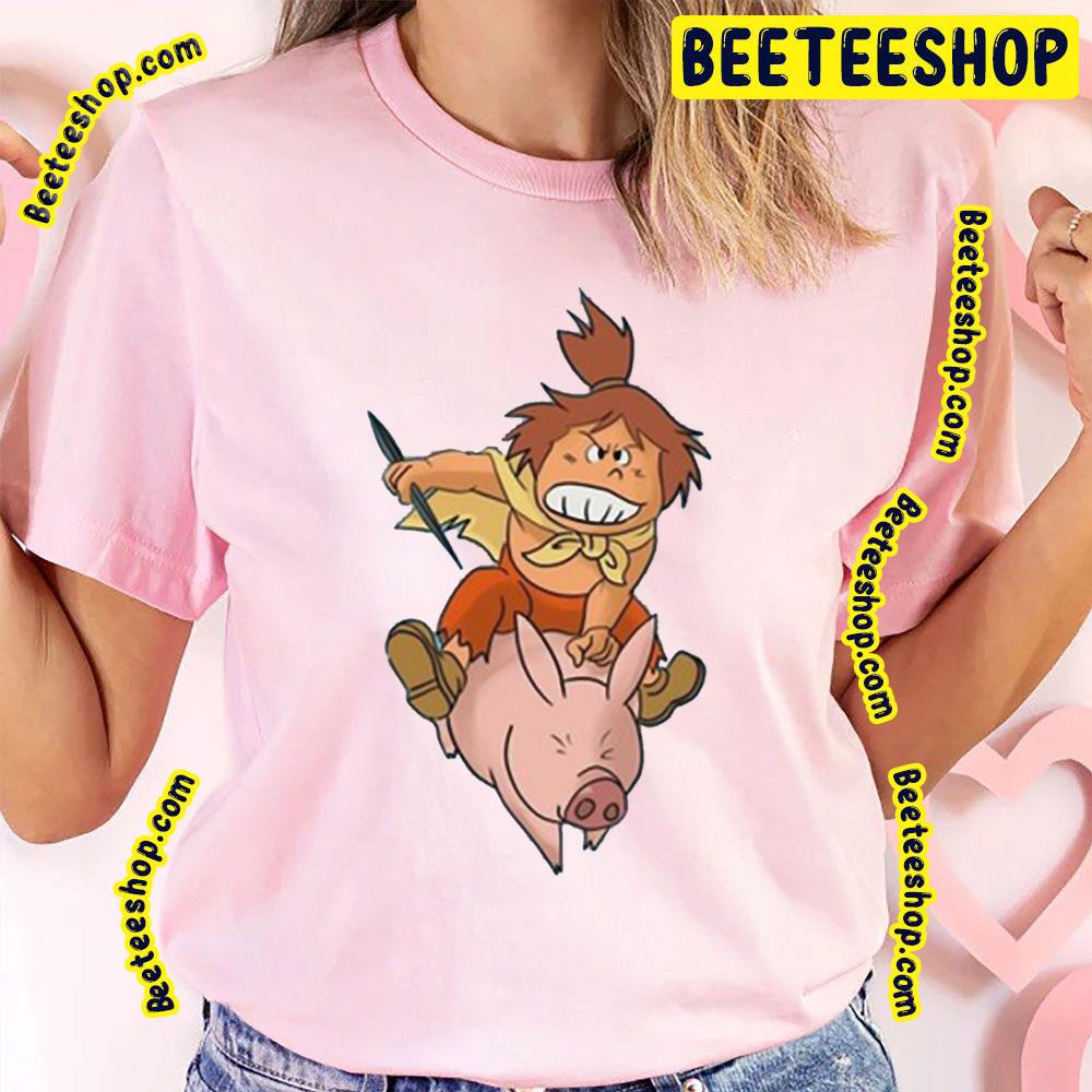 Jimsy Riding Pig Future Boy Conan Trending Unisex T-Shirt Jimsy Riding Pig Future Boy Conan Trending Unisex T-Shirt