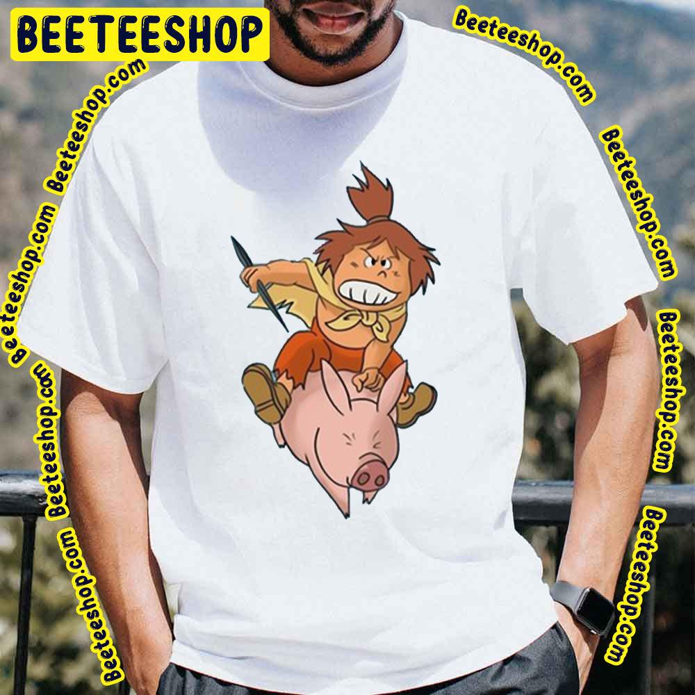 Jimsy Riding Pig Future Boy Conan Trending Unisex T-Shirt Jimsy Riding Pig Future Boy Conan Trending Unisex T-Shirt