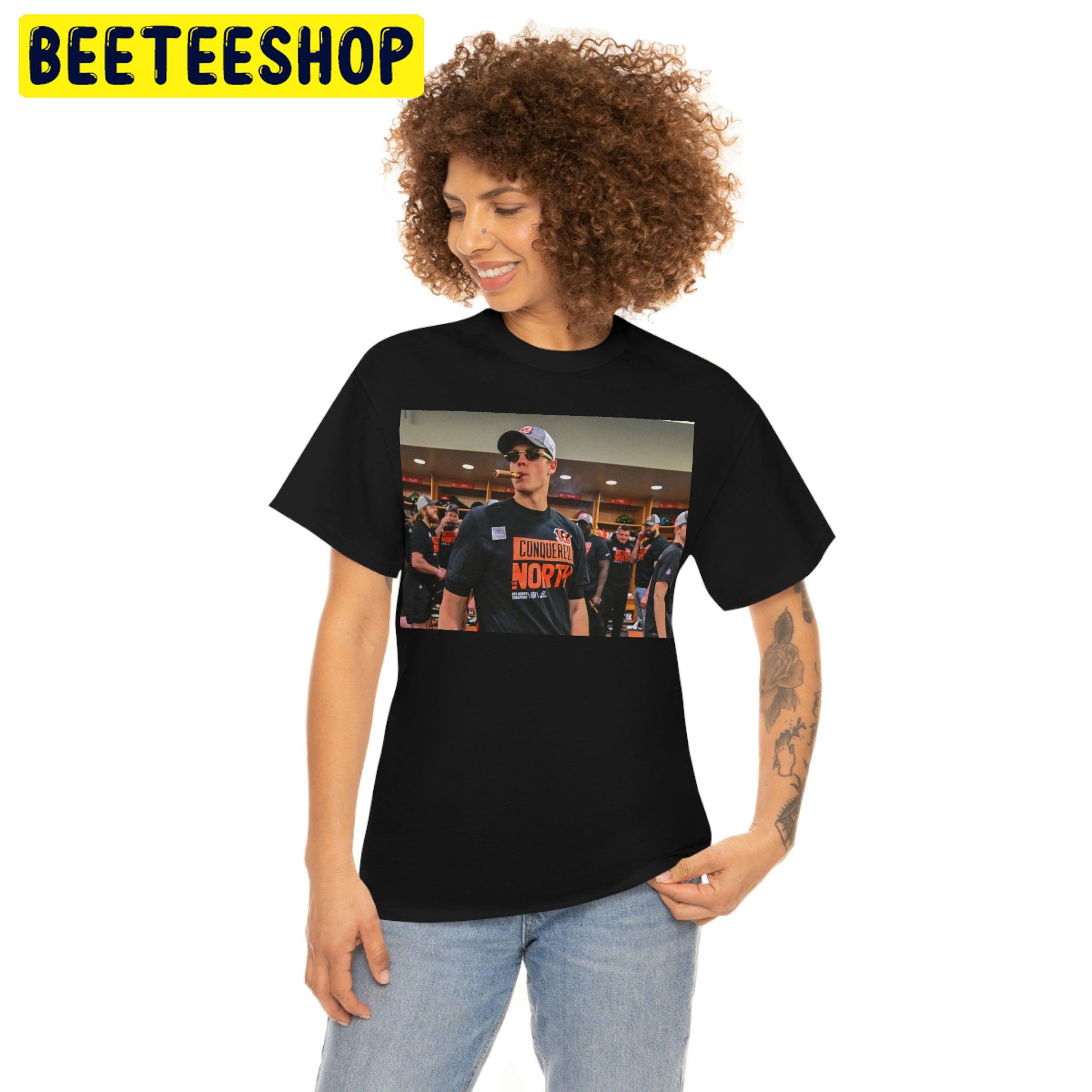 Joe Burrow Conquered The North Football Bengal Trending Unisex Shirt Joe Burrow Conquered The North Football Bengal Trending Unisex Shirt