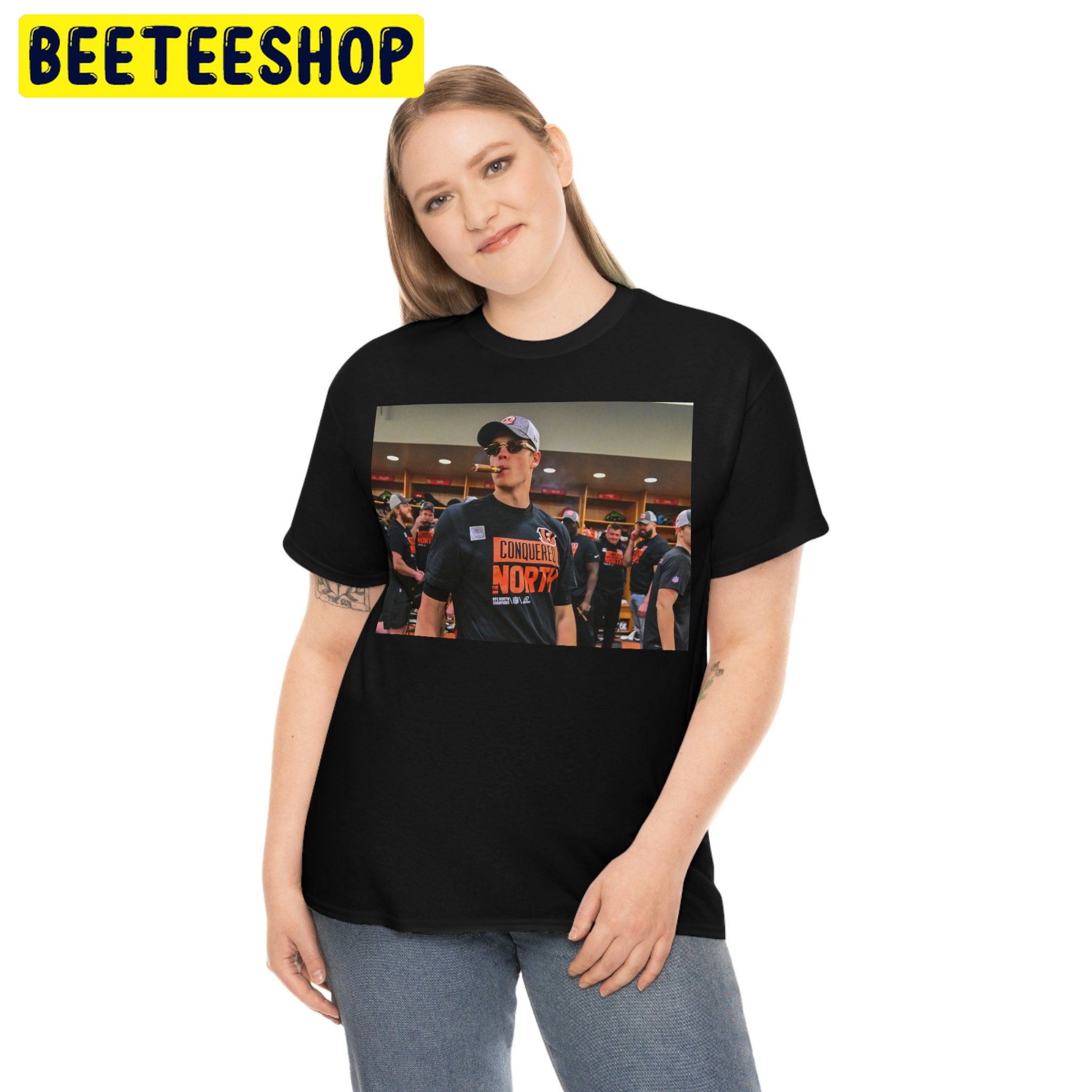 Joe Burrow Conquered The North Football Bengal Trending Unisex Shirt Joe Burrow Conquered The North Football Bengal Trending Unisex Shirt