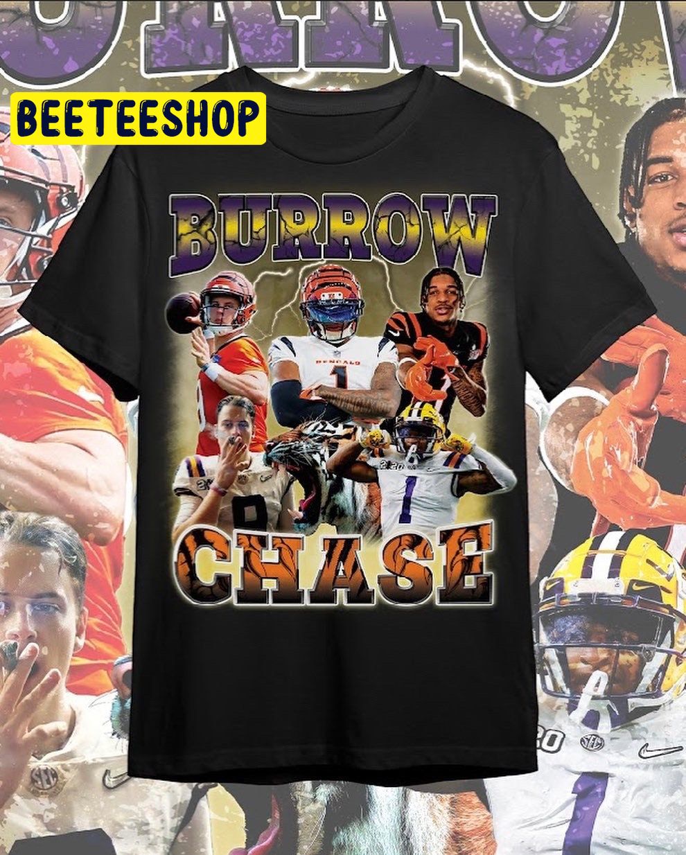 Joe Burrow Jamarr Chase Trending Unisex Shirt Joe Burrow Jamarr Chase Trending Unisex Shirt