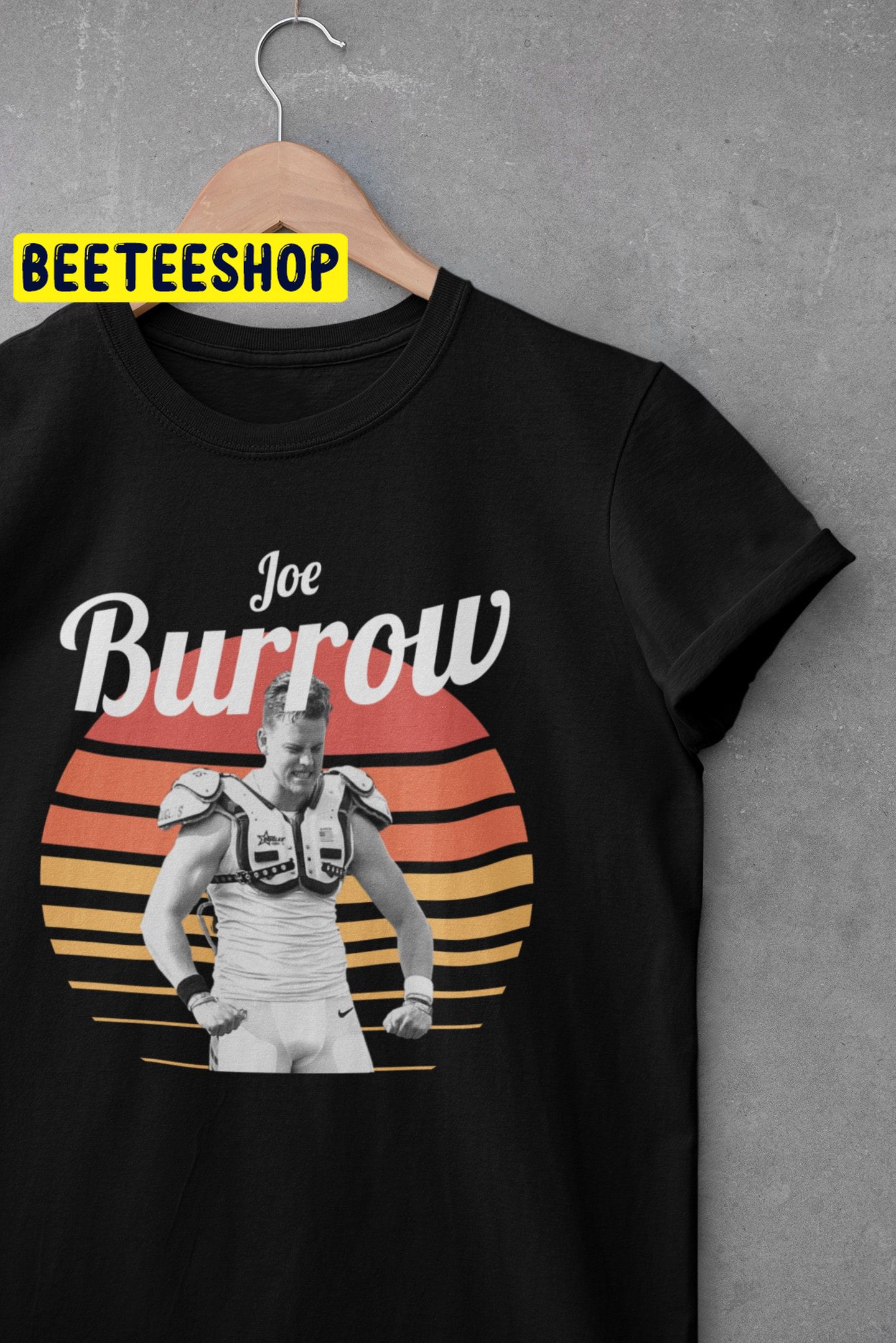 Joe Burrow Retro Vintage Sunset Football Trending Unisex Shirt Joe Burrow Retro Vintage Sunset Football Trending Unisex Shirt