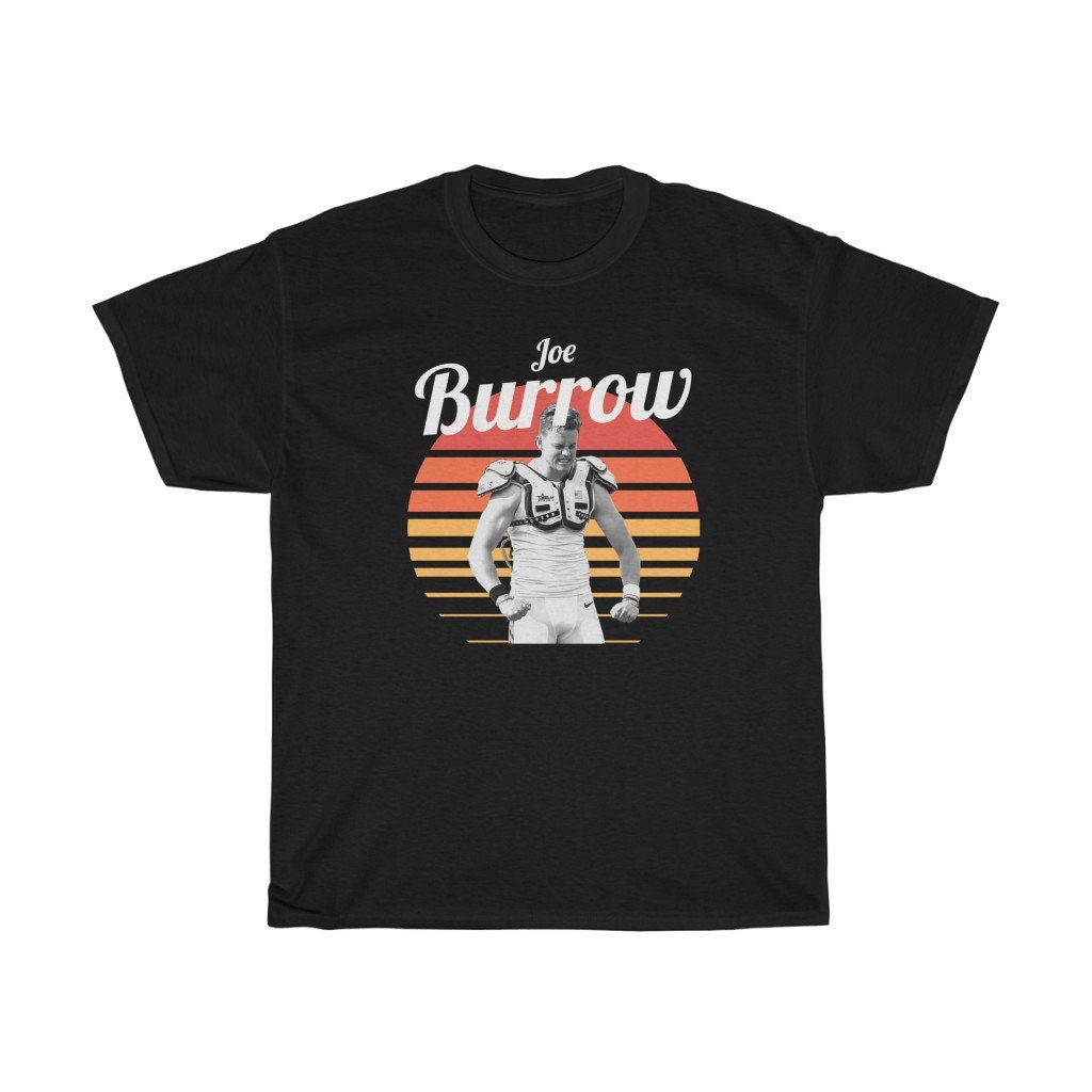 Joe Burrow Retro Vintage Sunset Football Trending Unisex Shirt Joe Burrow Retro Vintage Sunset Football Trending Unisex Shirt