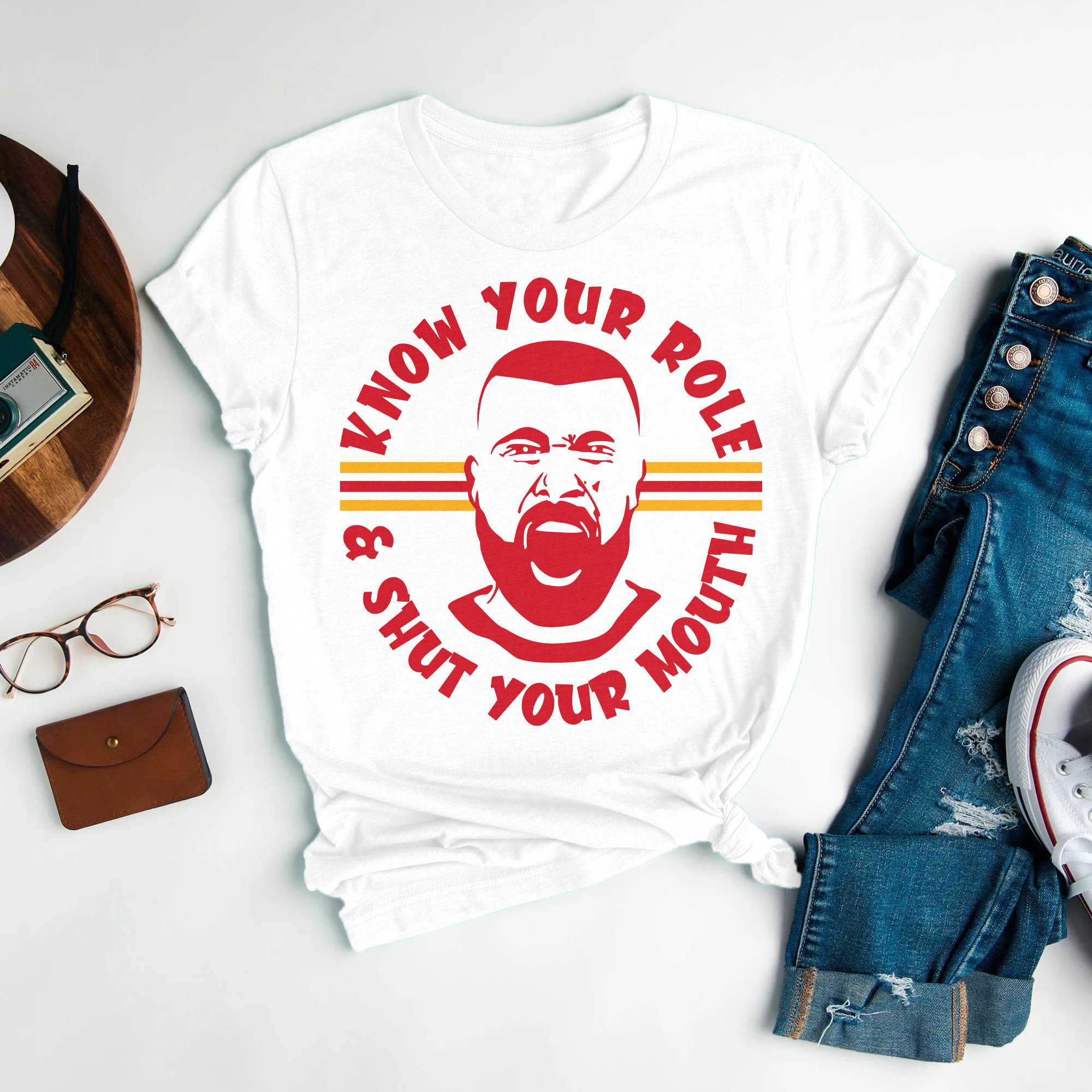 Know Your Role Shut Your Mouth Sport Football League Graphics Trending Unisex Shirt Know Your Role Shut Your Mouth Sport Football League Graphics Trending Unisex Shirt