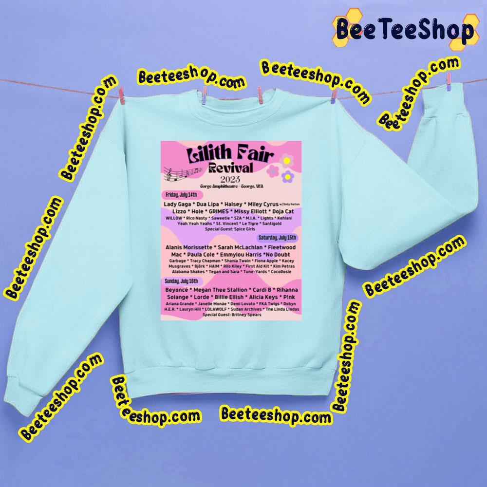 Lilith Fair Revival 2023 Trending Unisex Sweatshirt Lilith Fair Revival 2023 Trending Unisex Sweatshirt