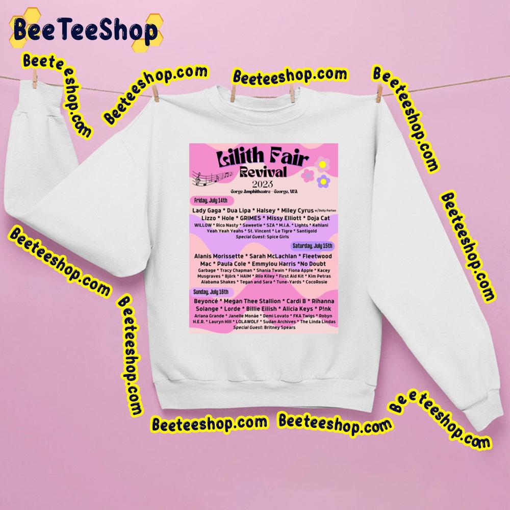 Lilith Fair Revival 2023 Trending Unisex Sweatshirt Lilith Fair Revival 2023 Trending Unisex Sweatshirt