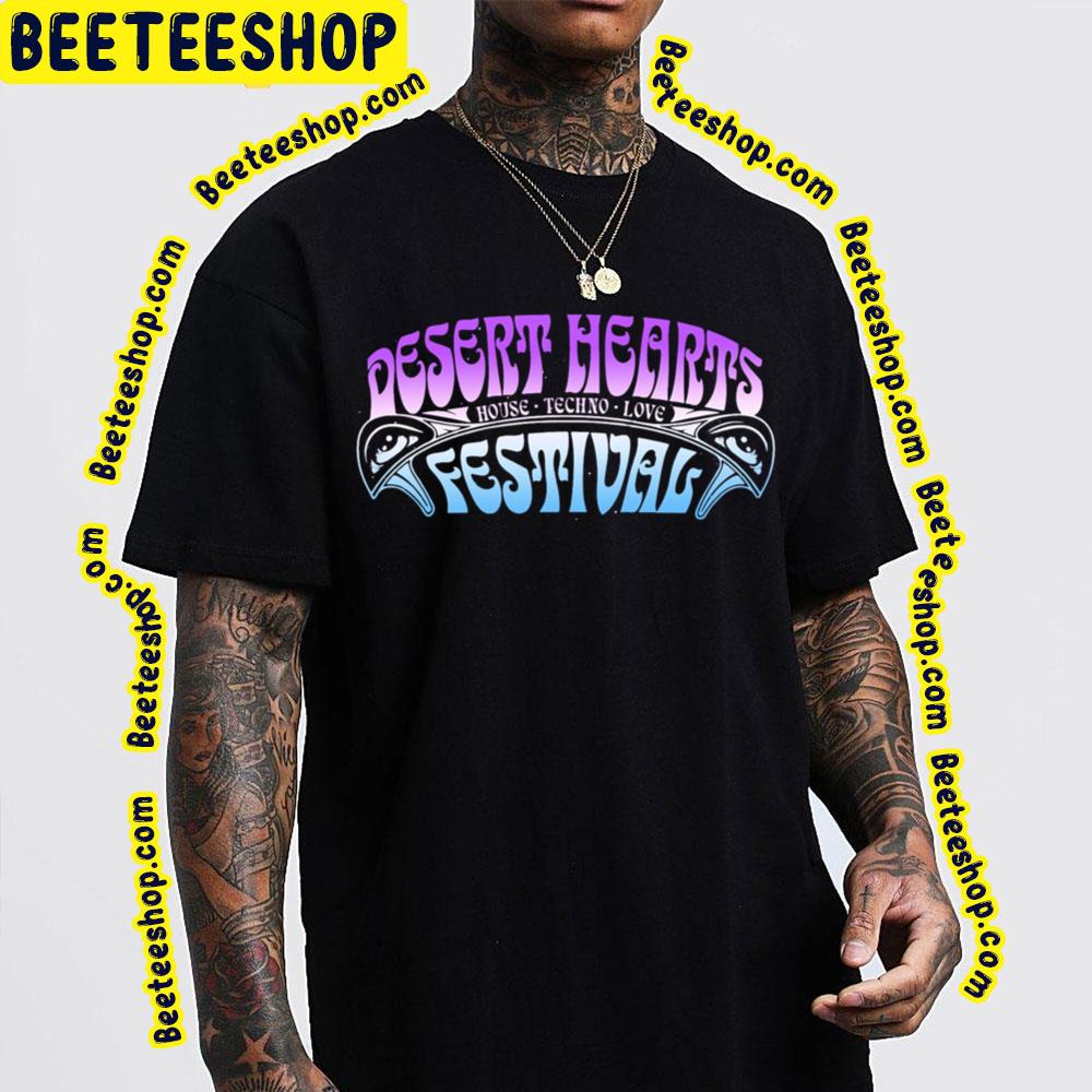 Logo Desert Hearts Festival 2023 Trending Unisex T-Shirt Logo Desert Hearts Festival 2023 Trending Unisex T-Shirt