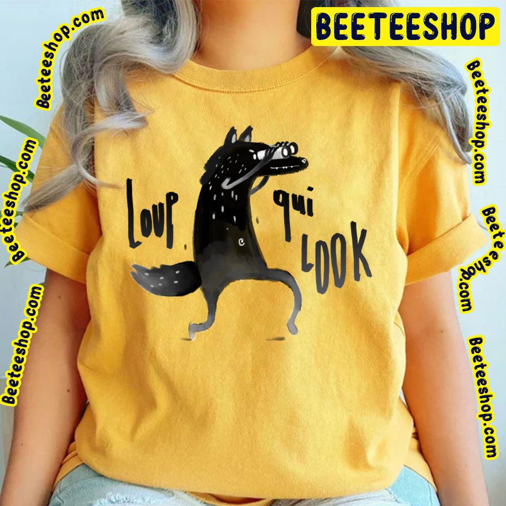 Loup Qui Look Black Fox Trending Unisex T-Shirt Loup Qui Look Black Fox Trending Unisex T-Shirt