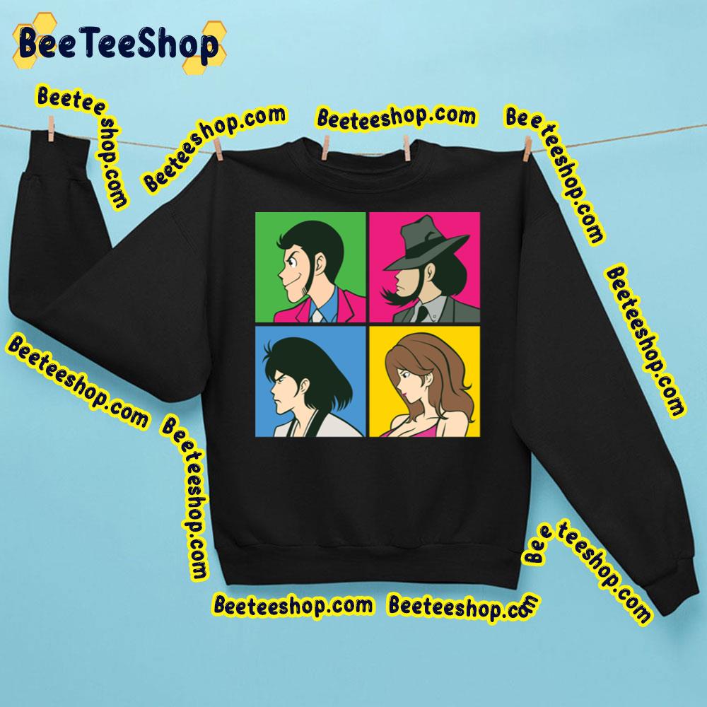 Lupin 4 Square Trending Unisex Shirt Lupin 4 Square Trending Unisex Shirt