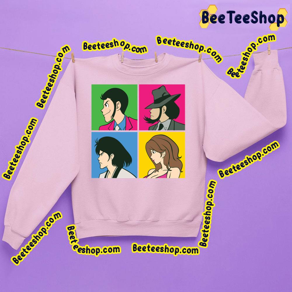 Lupin 4 Square Trending Unisex Shirt Lupin 4 Square Trending Unisex Shirt