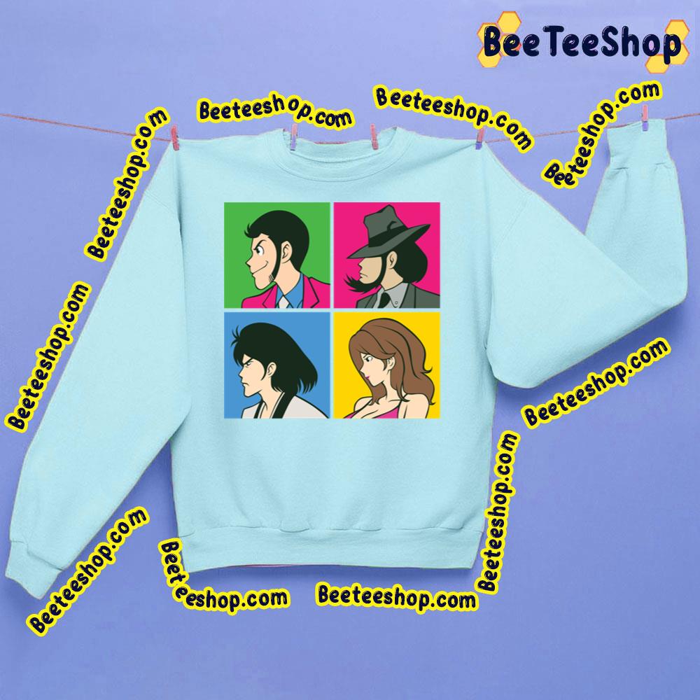 Lupin 4 Square Trending Unisex Shirt Lupin 4 Square Trending Unisex Shirt