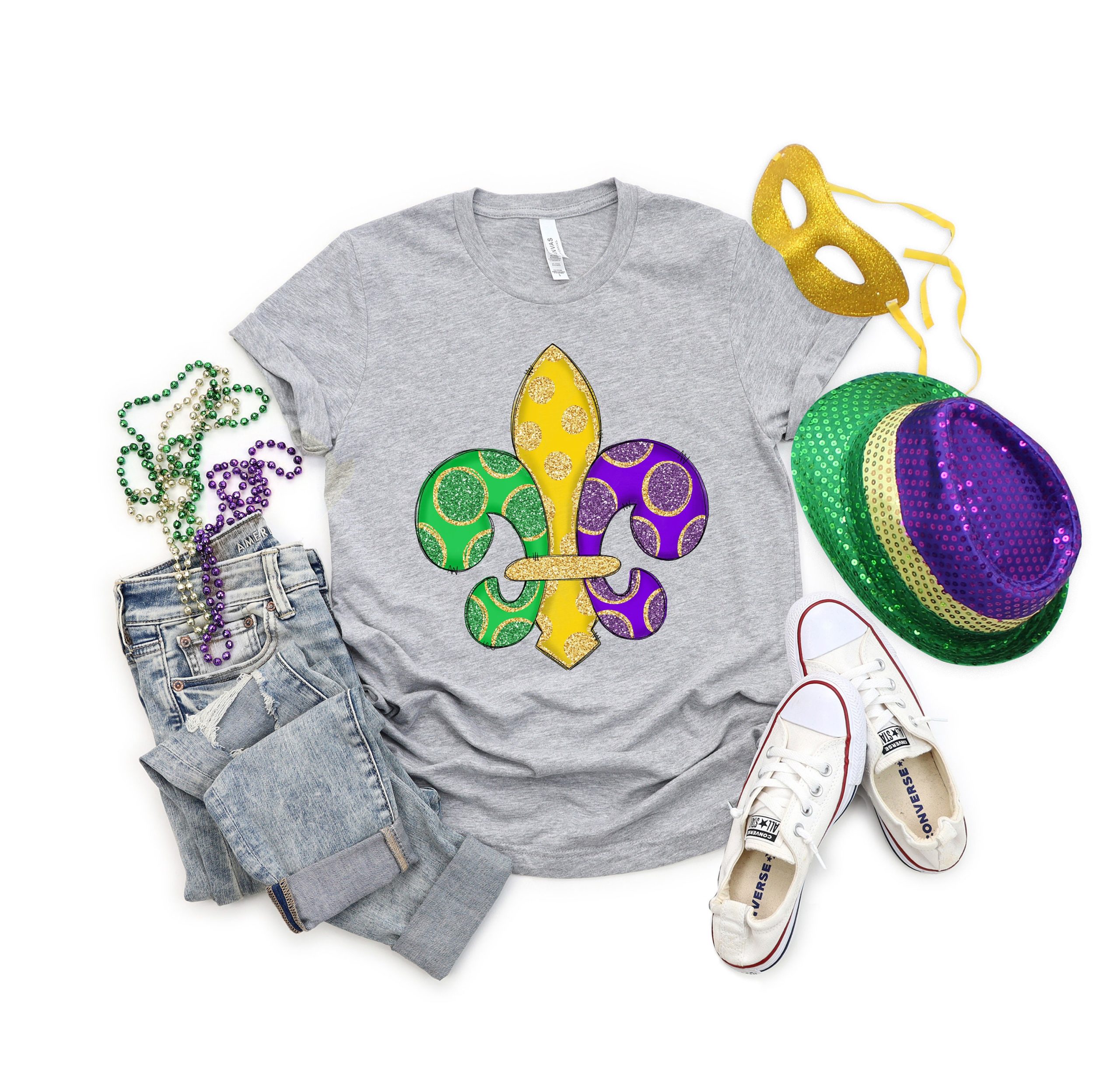 Mardi Gras Saints Mardi Gras Beads Nola Trending Unisex Shirt Mardi Gras Saints Mardi Gras Beads Nola Trending Unisex Shirt