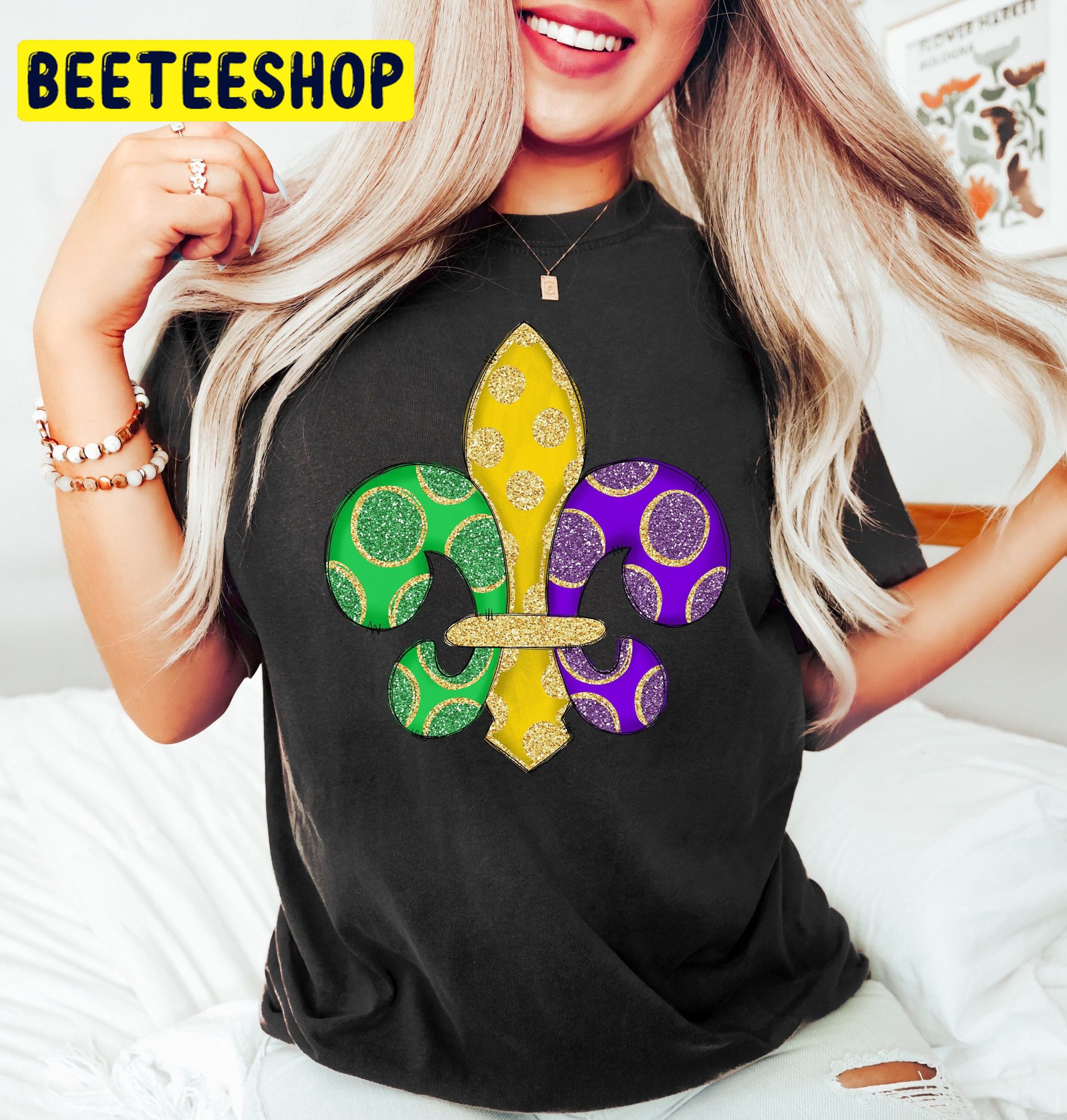 Mardi Gras Saints Mardi Gras Beads Nola Trending Unisex Shirt Mardi Gras Saints Mardi Gras Beads Nola Trending Unisex Shirt