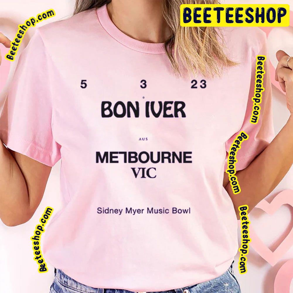 Melbourne Vic Bon Iver 2023 Trending Unisex T-Shirt Melbourne Vic Bon Iver 2023 Trending Unisex T-Shirt