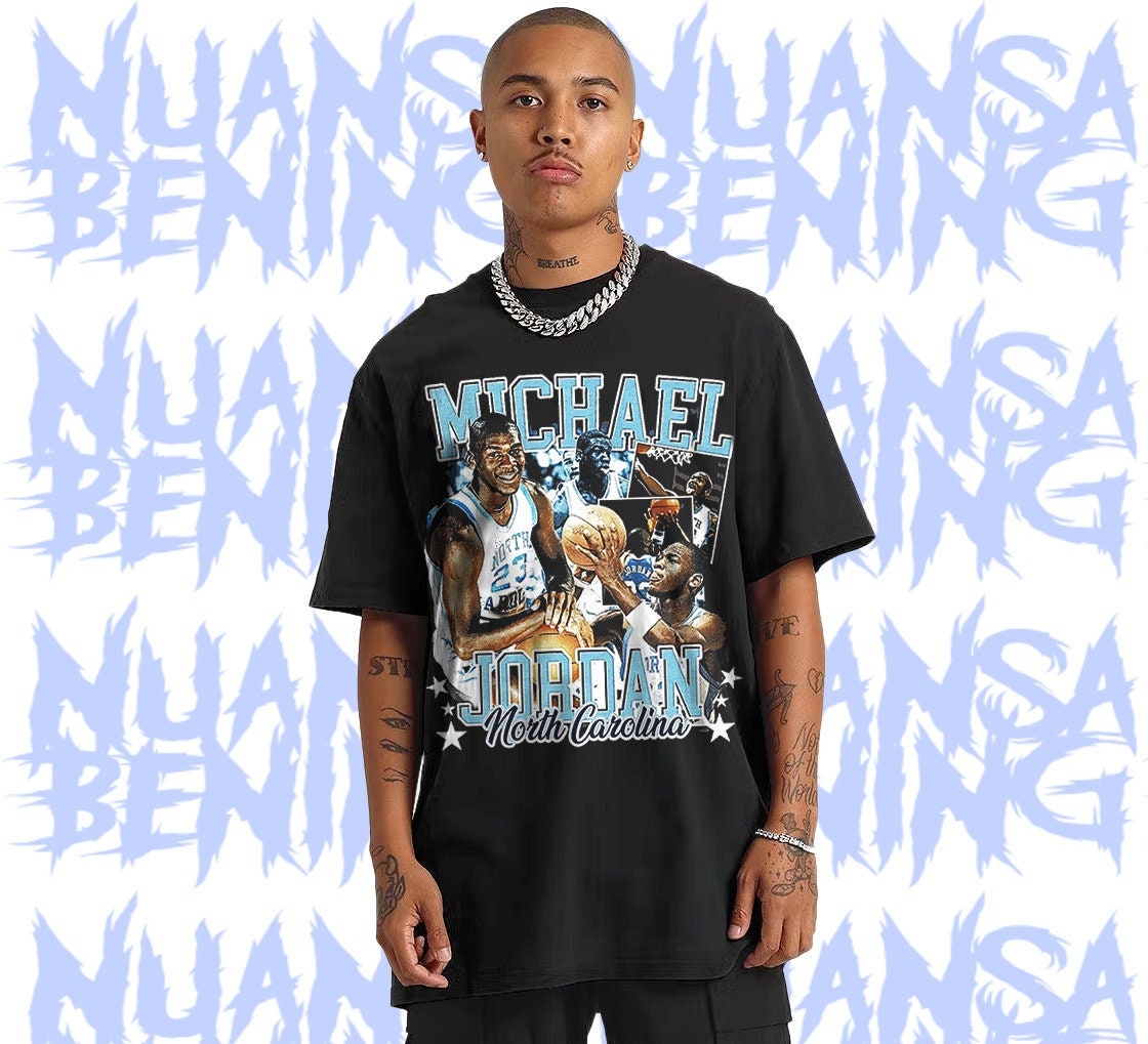 Michael Jordan Unc 90s Style Vintage Trending Unisex Shirt Michael Jordan Unc 90s Style Vintage Trending Unisex Shirt