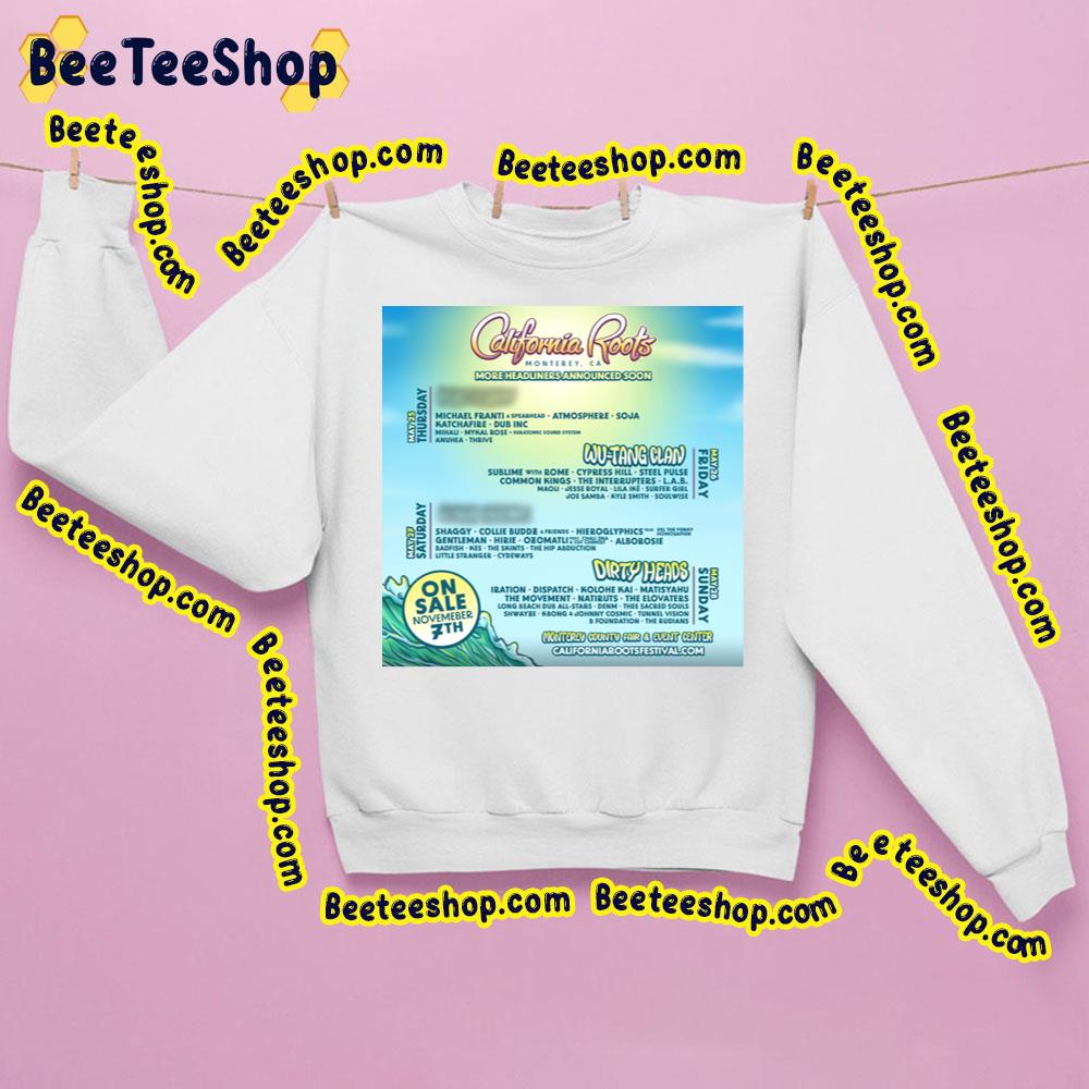More Headliners Announced Soon California Roots 2023 Trending Unisex Shirt More Headliners Announced Soon California Roots 2023 Trending Unisex Shirt