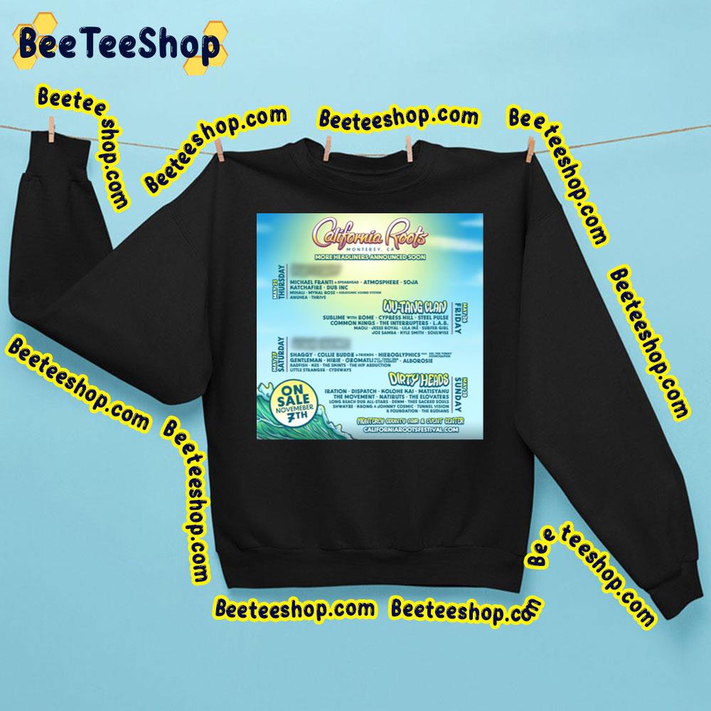 More Headliners Announced Soon California Roots 2023 Trending Unisex Shirt More Headliners Announced Soon California Roots 2023 Trending Unisex Shirt