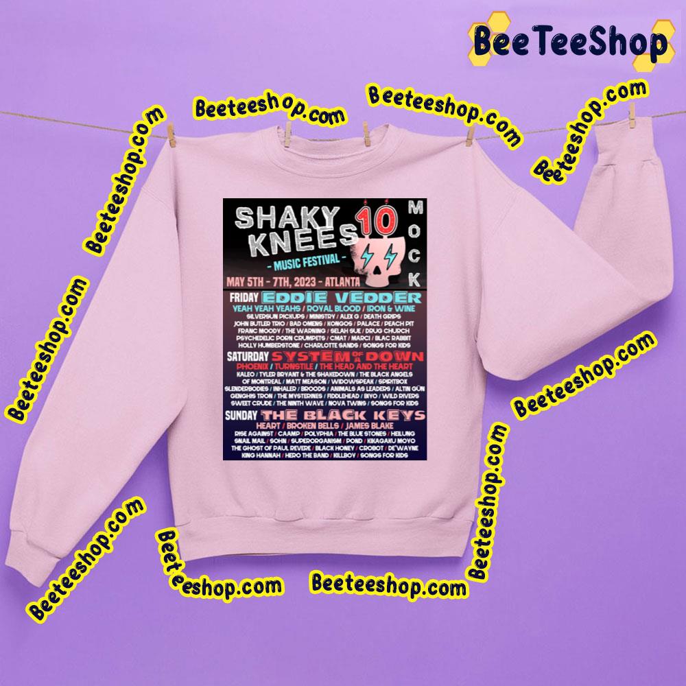 Music Festival Shaky Knees 2023 Trending Unisex Shirt Music Festival Shaky Knees 2023 Trending Unisex Shirt