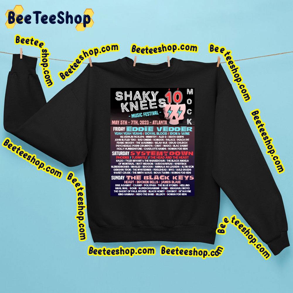 Music Festival Shaky Knees 2023 Trending Unisex Shirt Music Festival Shaky Knees 2023 Trending Unisex Shirt