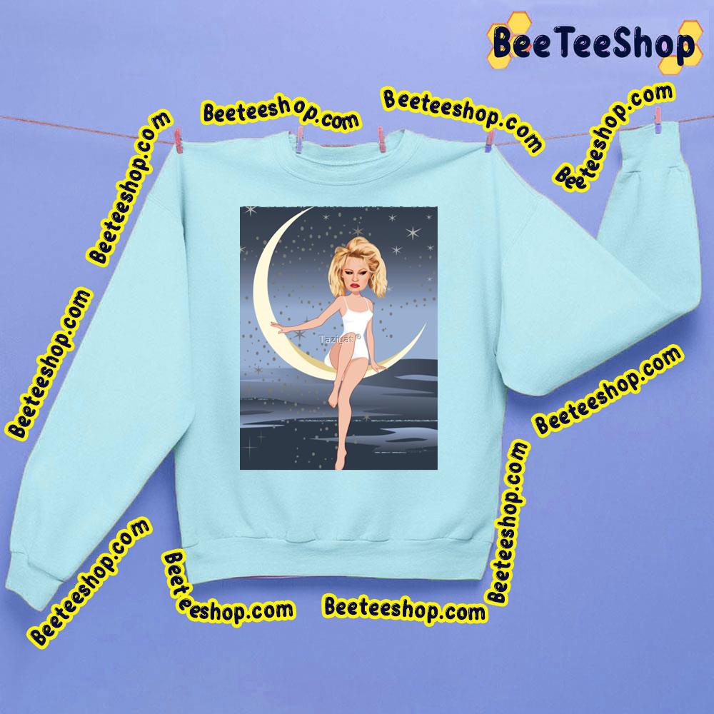 On The Moon Pamela Anderson Trending Unisex Sweatshirt On The Moon Pamela Anderson Trending Unisex Sweatshirt