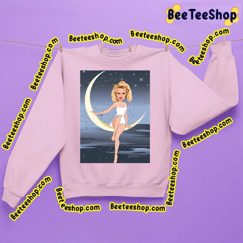 On The Moon Pamela Anderson Trending Unisex Sweatshirt On The Moon Pamela Anderson Trending Unisex Sweatshirt