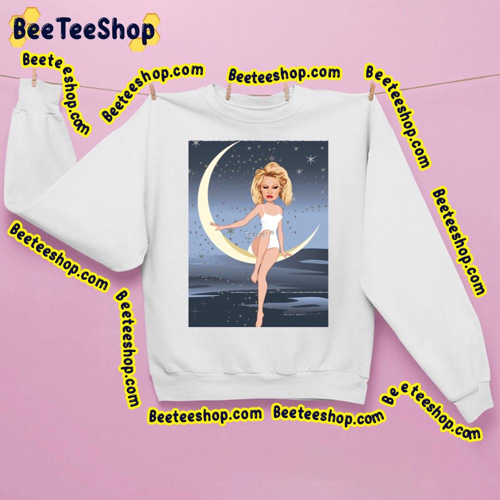 On The Moon Pamela Anderson Trending Unisex Sweatshirt On The Moon Pamela Anderson Trending Unisex Sweatshirt